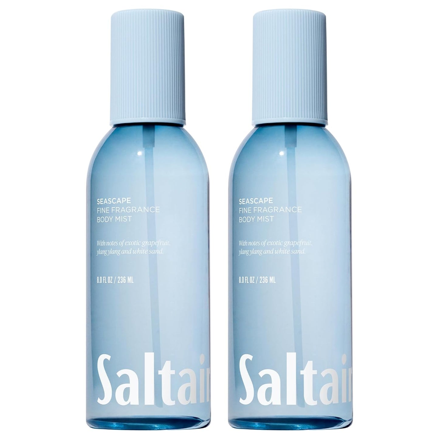 Saltair Body Mist 2 Pack - Fine Fragrance, Lightweight Body Spray Mist with Seascape Scent. Long Lasting Perfume Mist. 2x 8oz Bottles