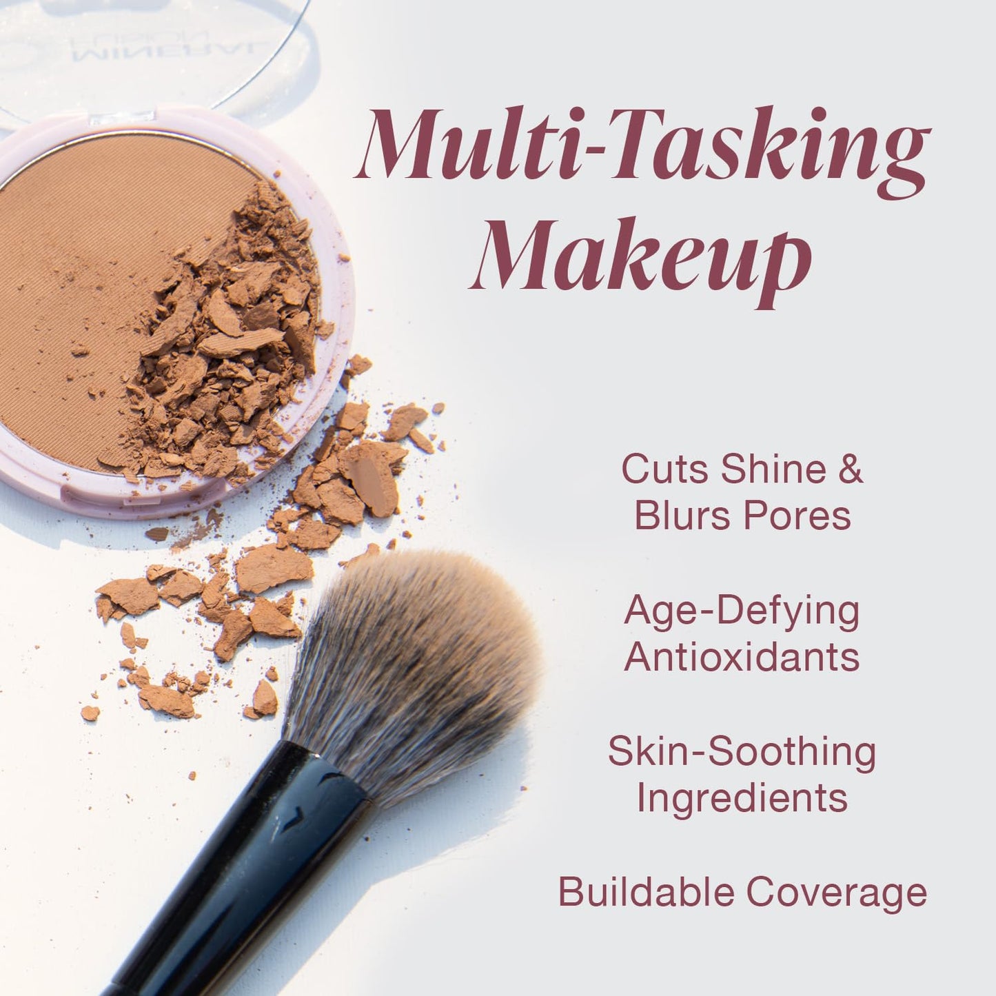 Mineral Fusion Pressed Powder Foundation, Neutral 1 - Fair Skin w/Peachy Undertones, Age Defying Foundation Makeup with Matte Finish, Talc Free Face Powder, Hypoallergenic, Cruelty-Free, 0.32 Oz