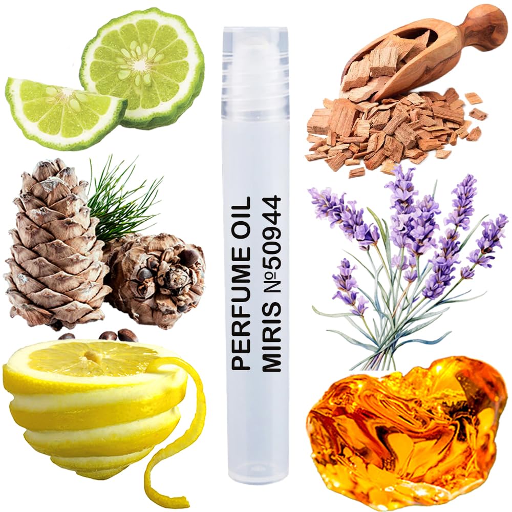 MIRIS Perfume Oil No. 50944, Inspired by Bleu de Cn Parfum 2018, Long-Lasting Men Roll-On, Rollerball 0.34 Fl Oz / 10 ml