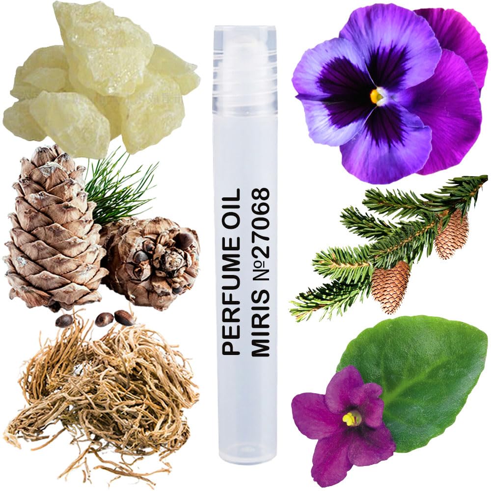 MIRIS Perfume Oil No. 27068, Inspired by He Wood, Long-Lasting Men Roll-On, Rollerball 0.34 Fl Oz / 10 ml