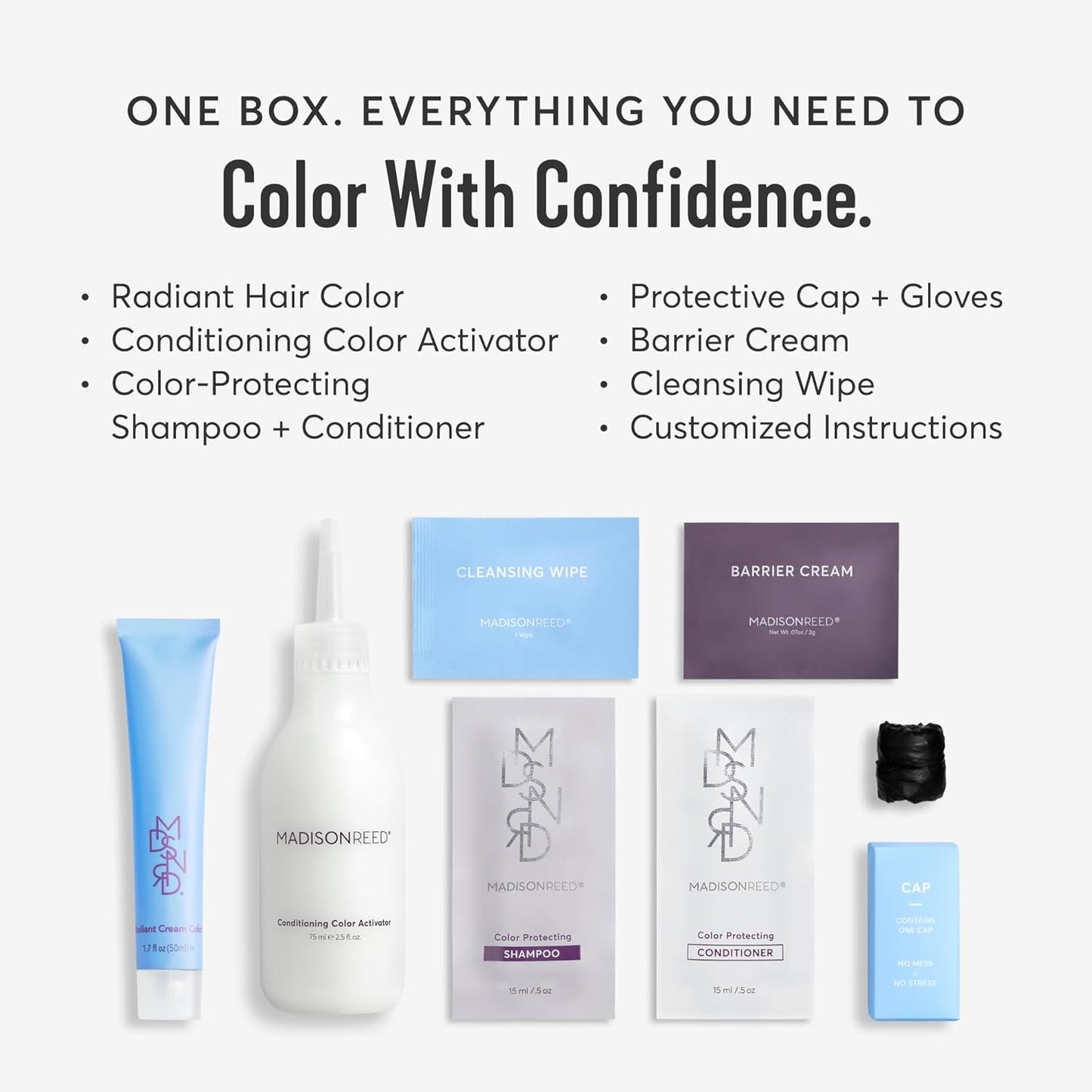 Madison Reed Radiant Hair Color Kit | 4NA Darkest Ash Brown with Cool Smoky Undertones (Messina Brown) for 100% Gray Hair Coverage | Dimensional Permanent Hair Dye | PPD-Free & Ammonia-Free | 2 Pack