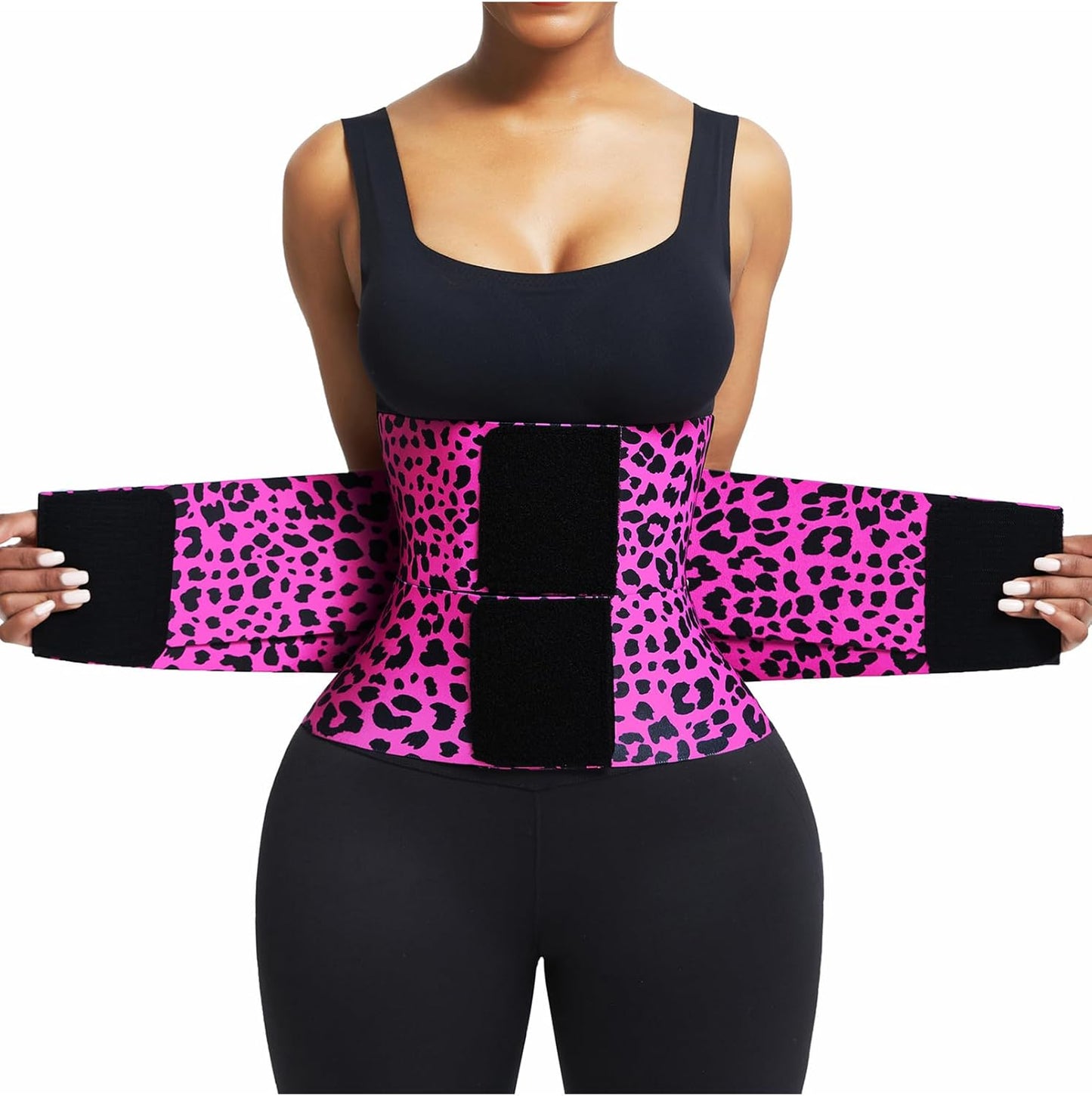 FeelinGirl Waist Trainer Belt Waist Cincher Trimmer Ab Belt Tummy Control Body Shaper with Triple Wrap Women and Men