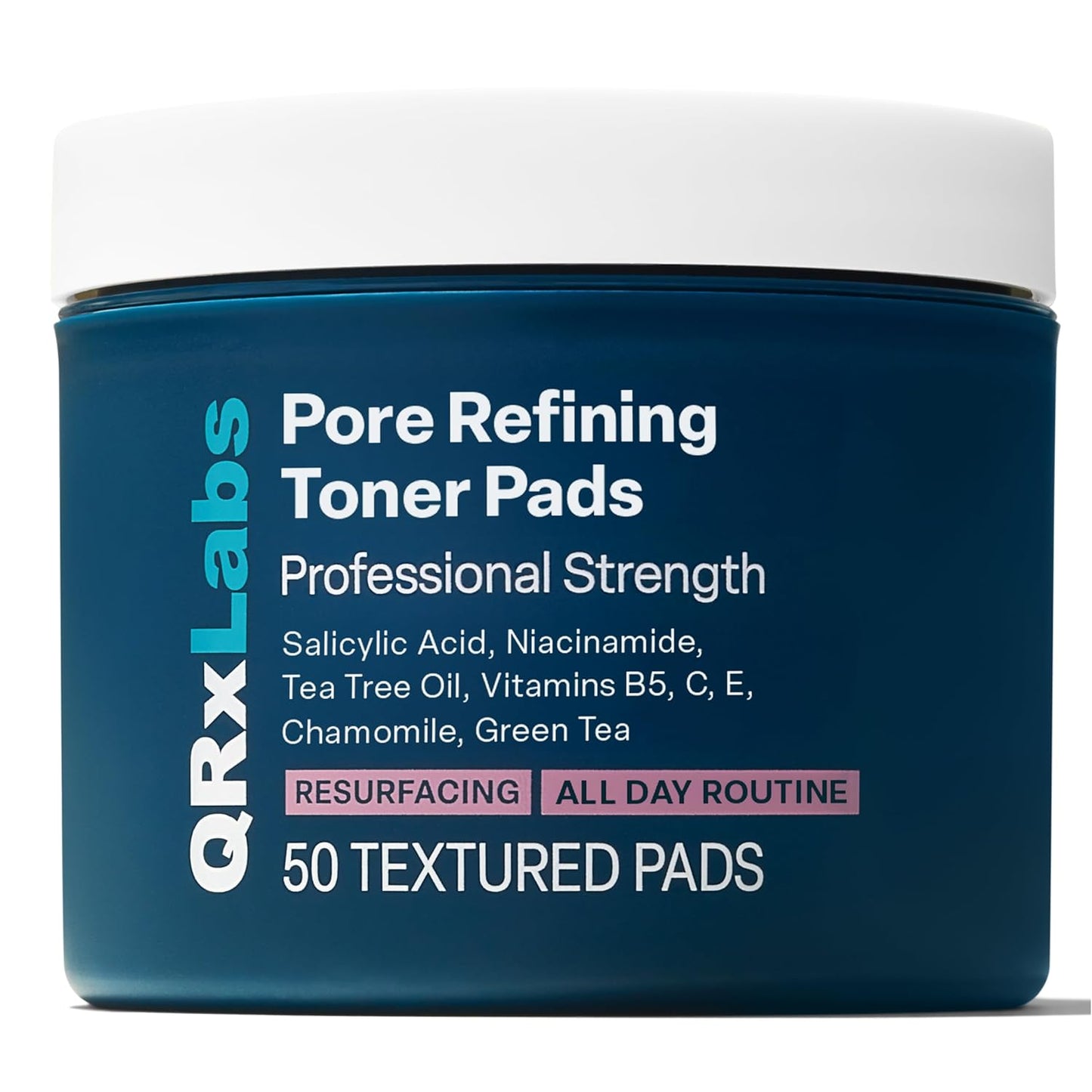 Pore Refining Toner Pads with Salicylic Acid and Niacinamide in a Witch Hazel Solution - With Vitamins B5, C & E, Chamomile & Green Tea - Helps Reduce the Look of Enlarged Pores