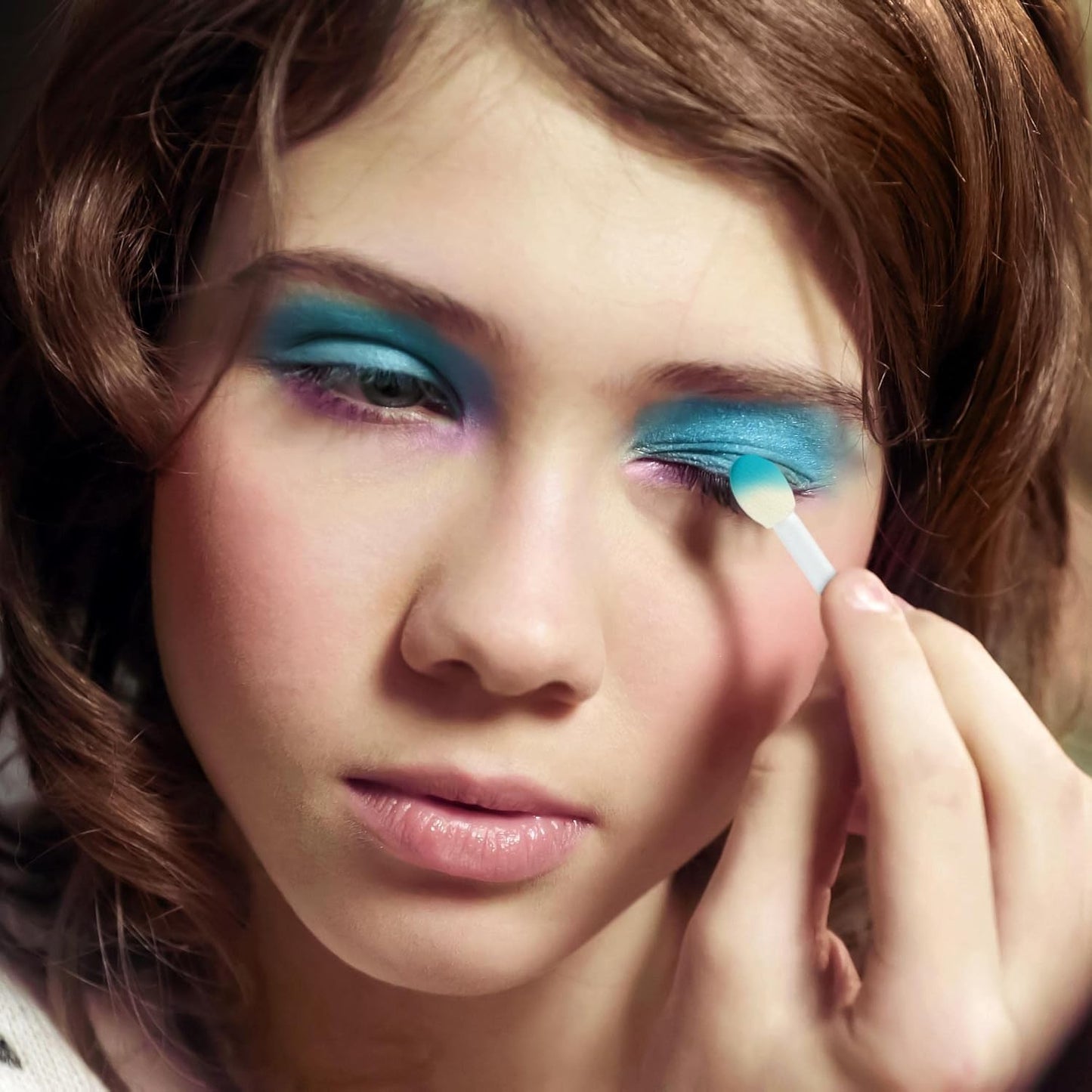 Expressions 10 Color Eyeshadow Palette & Blush Makeup Novelty Beauty Set, Fold Out Compact with Mirror, Washable, Non-Toxic,Galaxy Love Glisten & Glitter Makeup Palette