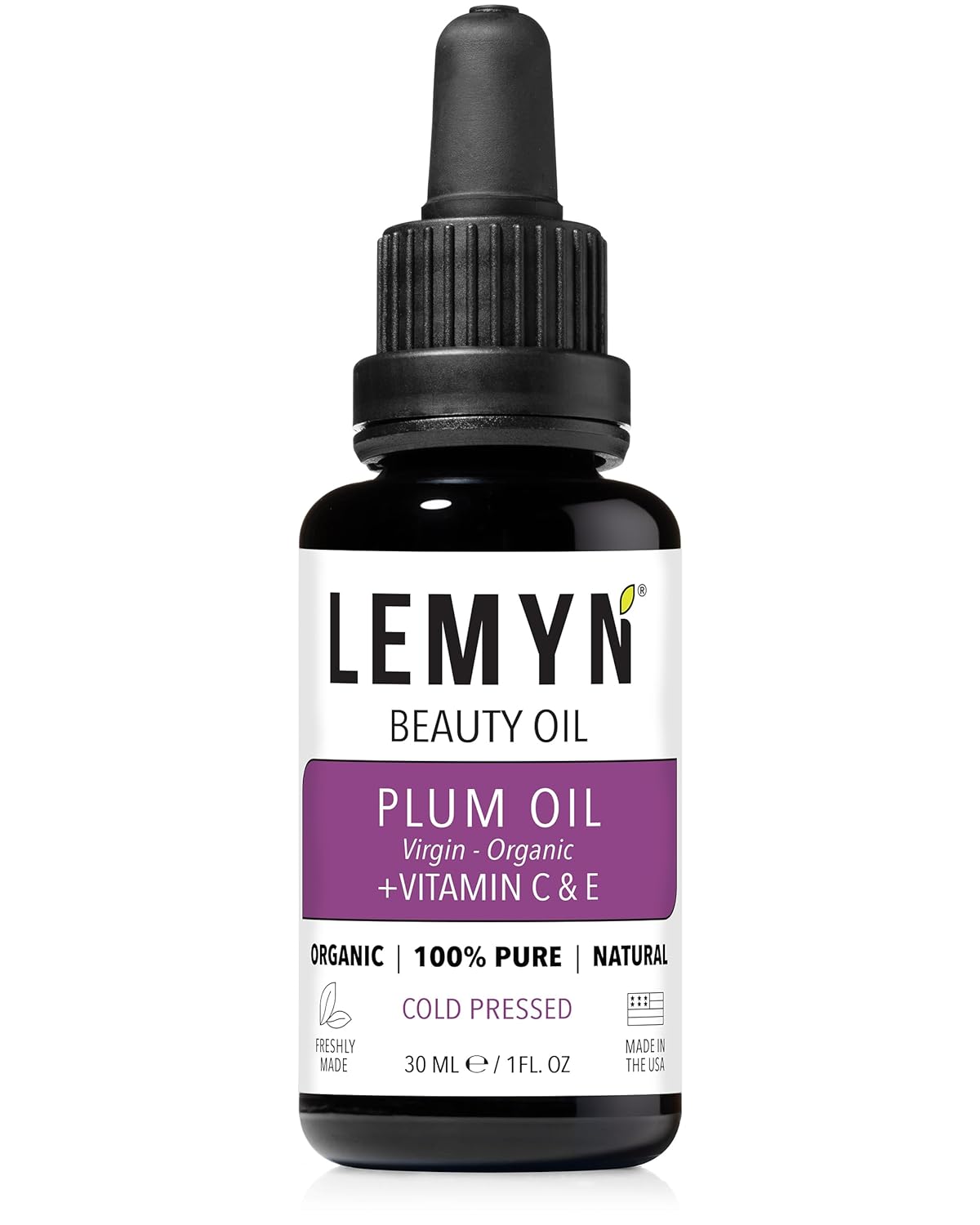 Plum Kernel Face Oil |Supercharged with Vitamin C & E | Freshly Made | Luxurious Hydration & Glow | Organic & Natural | Handcrafted Freshness from Santa Barbara, CA