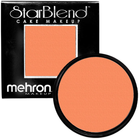 Mehron Makeup StarBlend Cake Makeup | Wet/Dry Pressed Powder | Powder Foundation | Orange Face Paint & Body Paint 2 oz (56g)