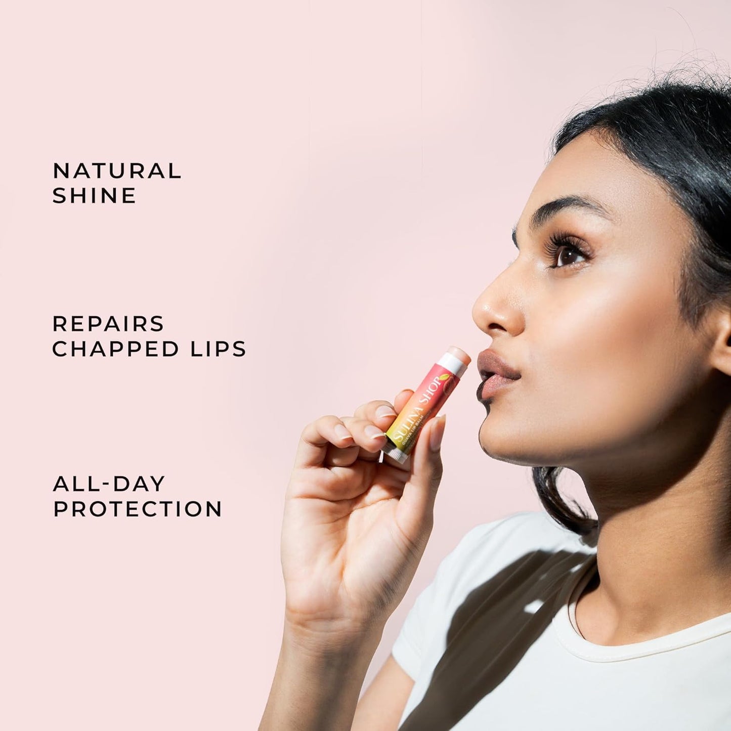 Guava Lip Balm Hydrating for Dry Lips - Natural Lip Moisturizer with Ceramide, Squalane & Castor Oil, Protects Lip Barrier, Lip Care for Chapped Lips, Lip Repair - 0.15 Fl oz