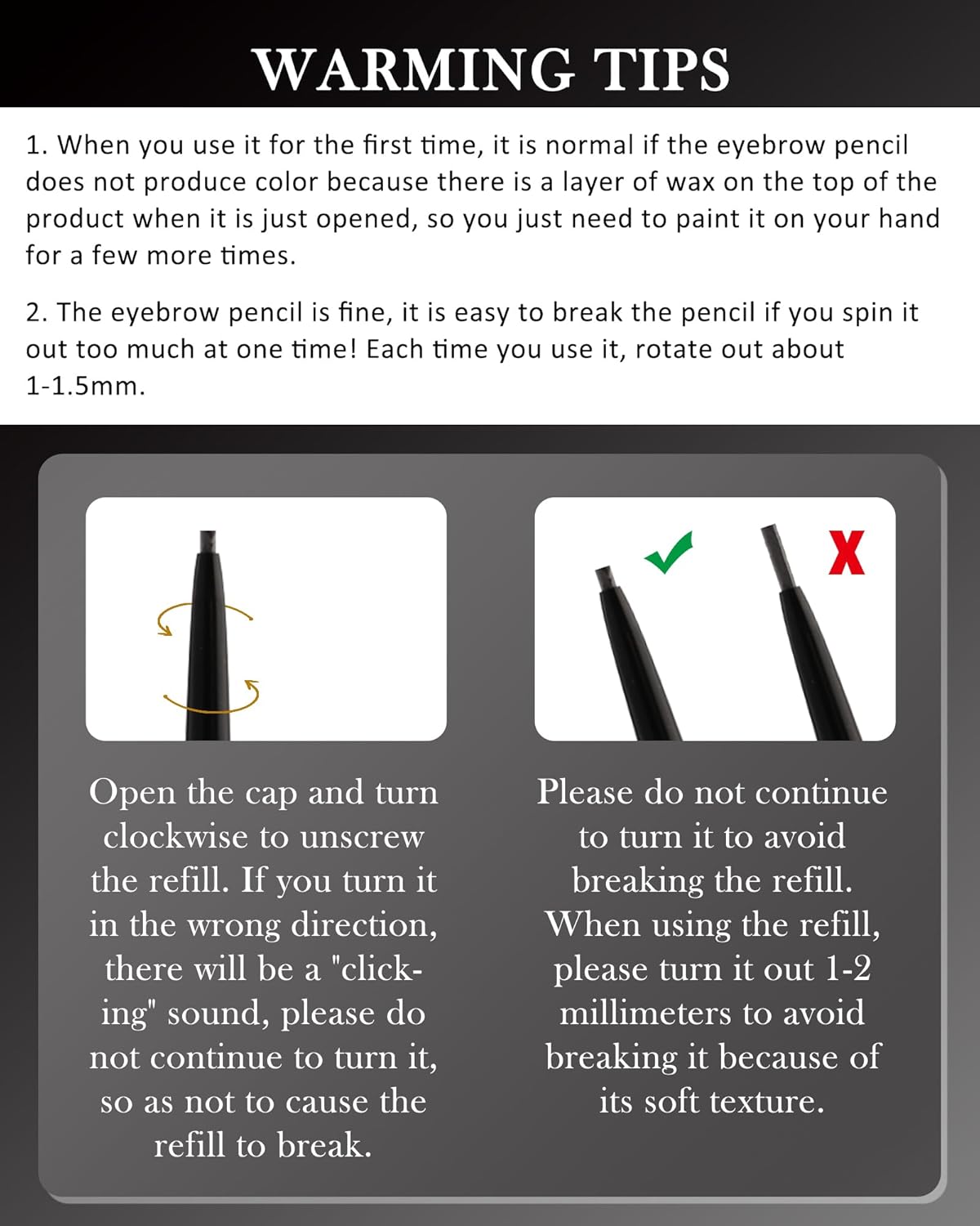 12Pcs Waterproof Dark Brown Eyebrow Pencil Set, Professional Brow Micro Eyebrow Retractable Pencil, Ultra Fine Long Lasting for Perfect Eye Liner Brows Eye Makeup Shaping & Filling Brow Gel Pen- 05