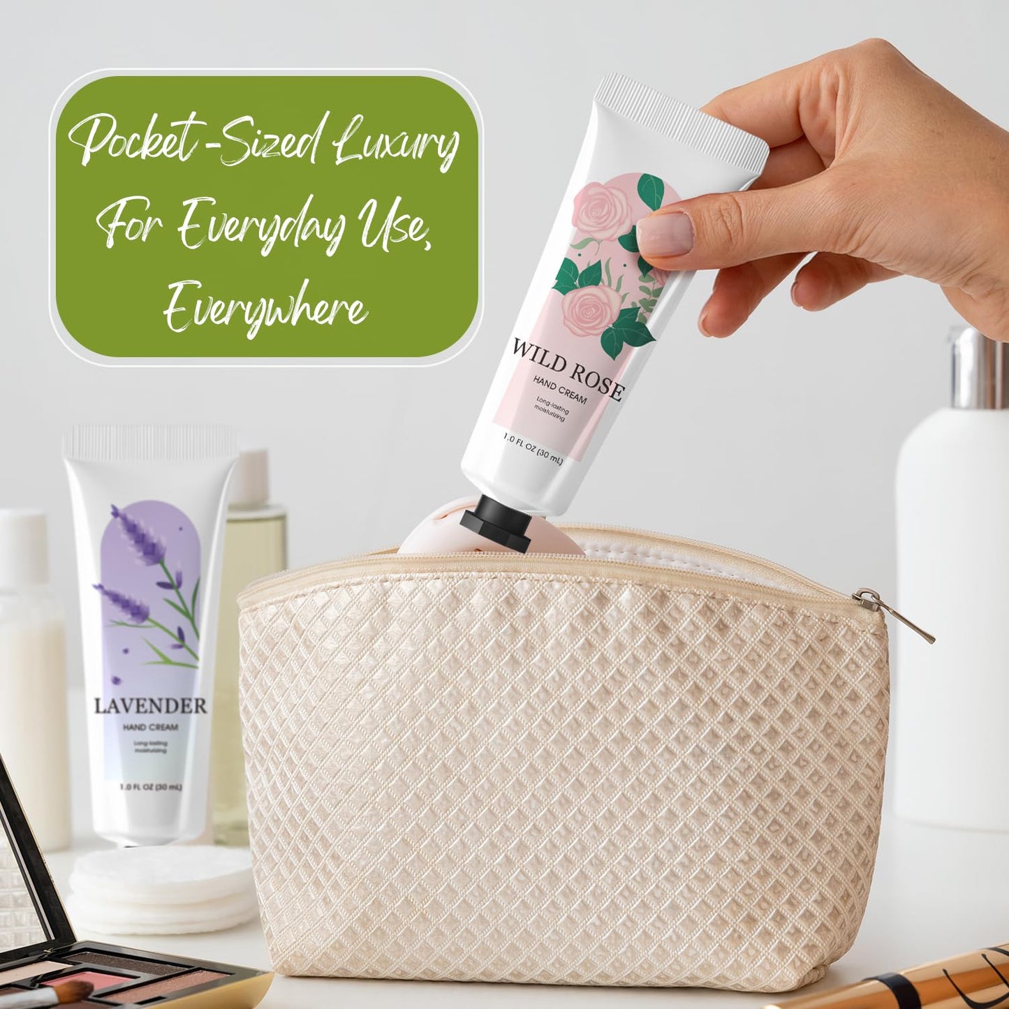 Green Canyon Spa 20 Pack Hand Lotion, Mini Hand Cream, Travel Size Lotion for Women, Teacher Gifts, Bridesmaid Gifts and Bachelorette Party Favors.