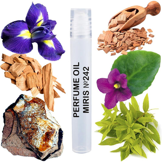 MIRIS Perfume Oil No. 242, Inspired by Green Irish Tweed, Long-Lasting Men Roll-On, Rollerball 0.34 Fl Oz / 10 ml