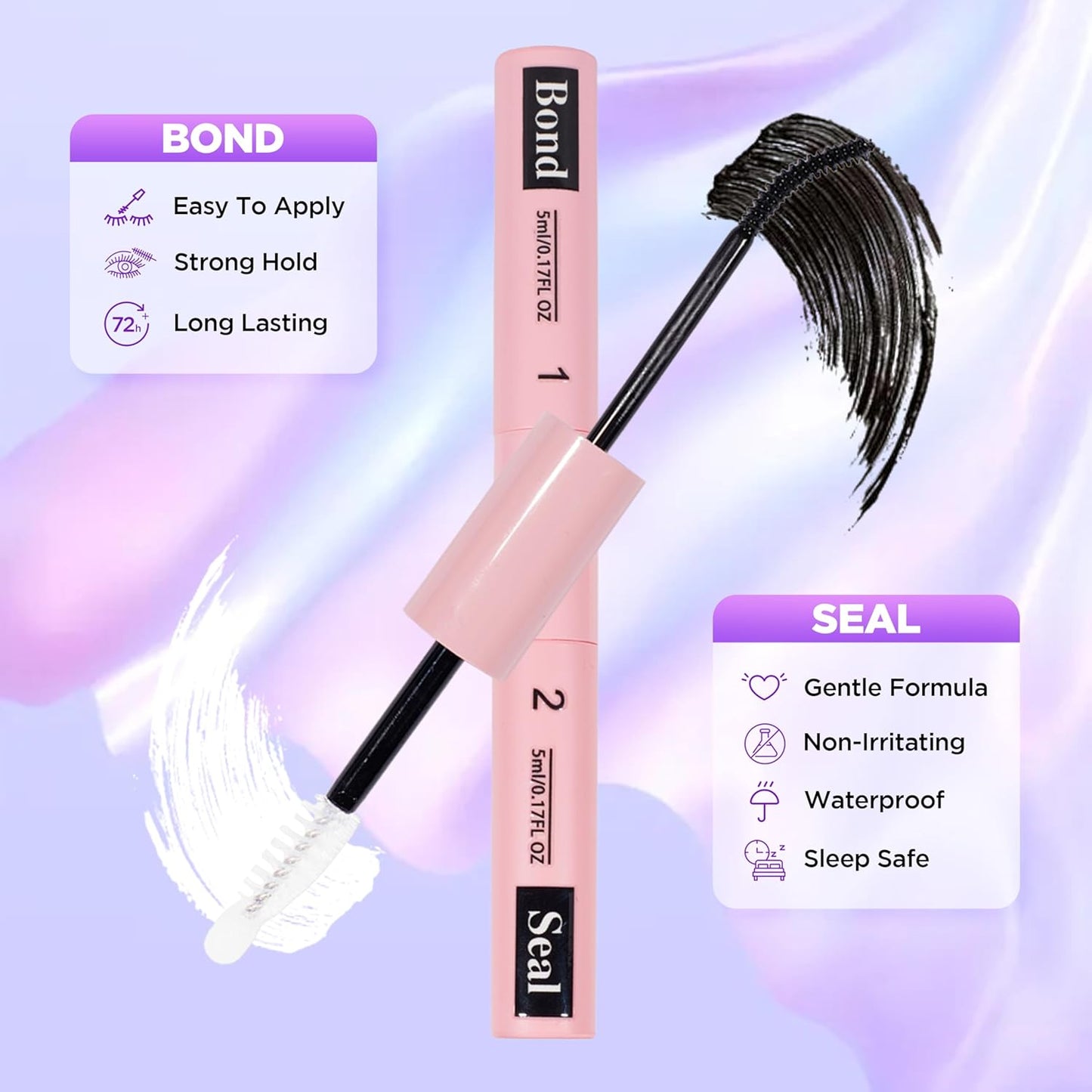 Lash Extension Kit DIY Lash Clusters Kit Eyelash Extensions Individual Lashes Extensions with (168Pcs, Plush Dress, 0.07D 8-18mm)