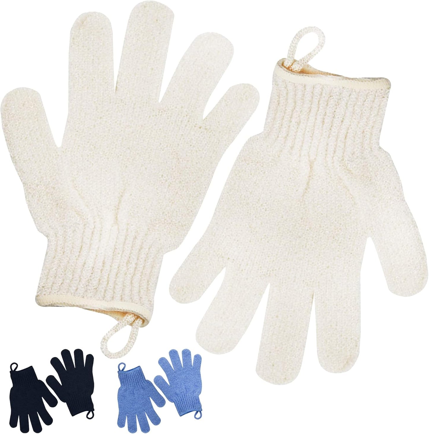 Exfoliating Glove - Body Scrub For Smooth And Soft Skin - Body Exfoliator For Ingrown Hair Dead Skin Remover And Itchy And Flaky Skin - Scrubber Shower Accessories For Women And Men 1 Pair Glove