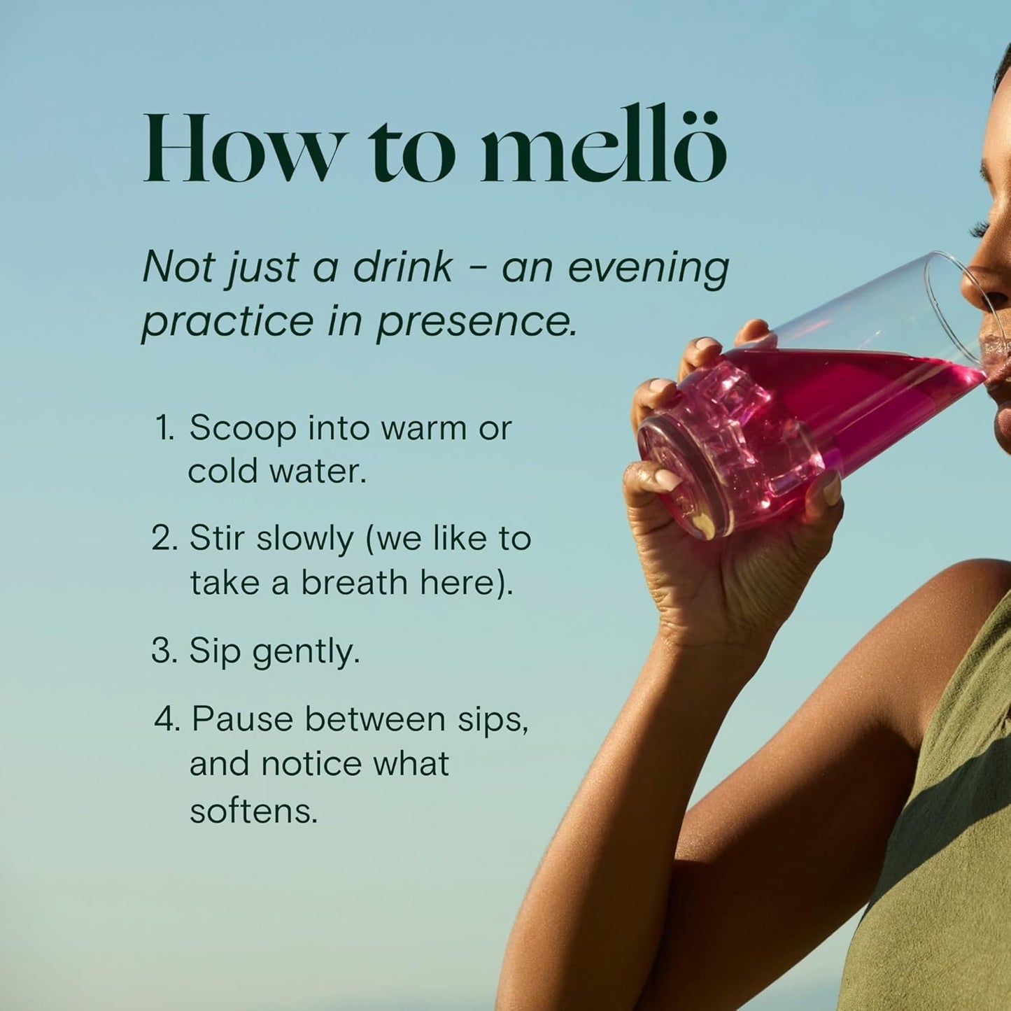 mellö Magnesium Supplement Superblend Powder - Magnesium Glycinate with L-Theanine, GABA, and Trace Minerals - Supports Sleep, Relaxation, and Balanced Energy - Pomegranate Flavor, 10-Pack, Singles