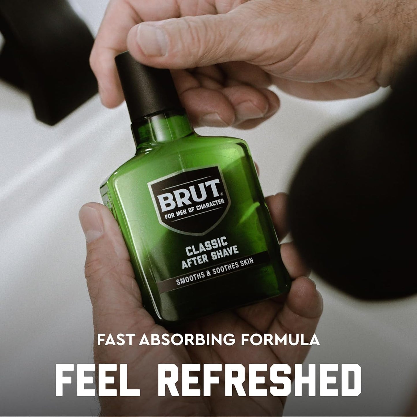 Brut Classic After Shave for Men - Absorbs Quickly to Clean and Tone Skin for a Refreshing Feel - Mens Aftershave with Iconic Masculine Scent - 5 oz