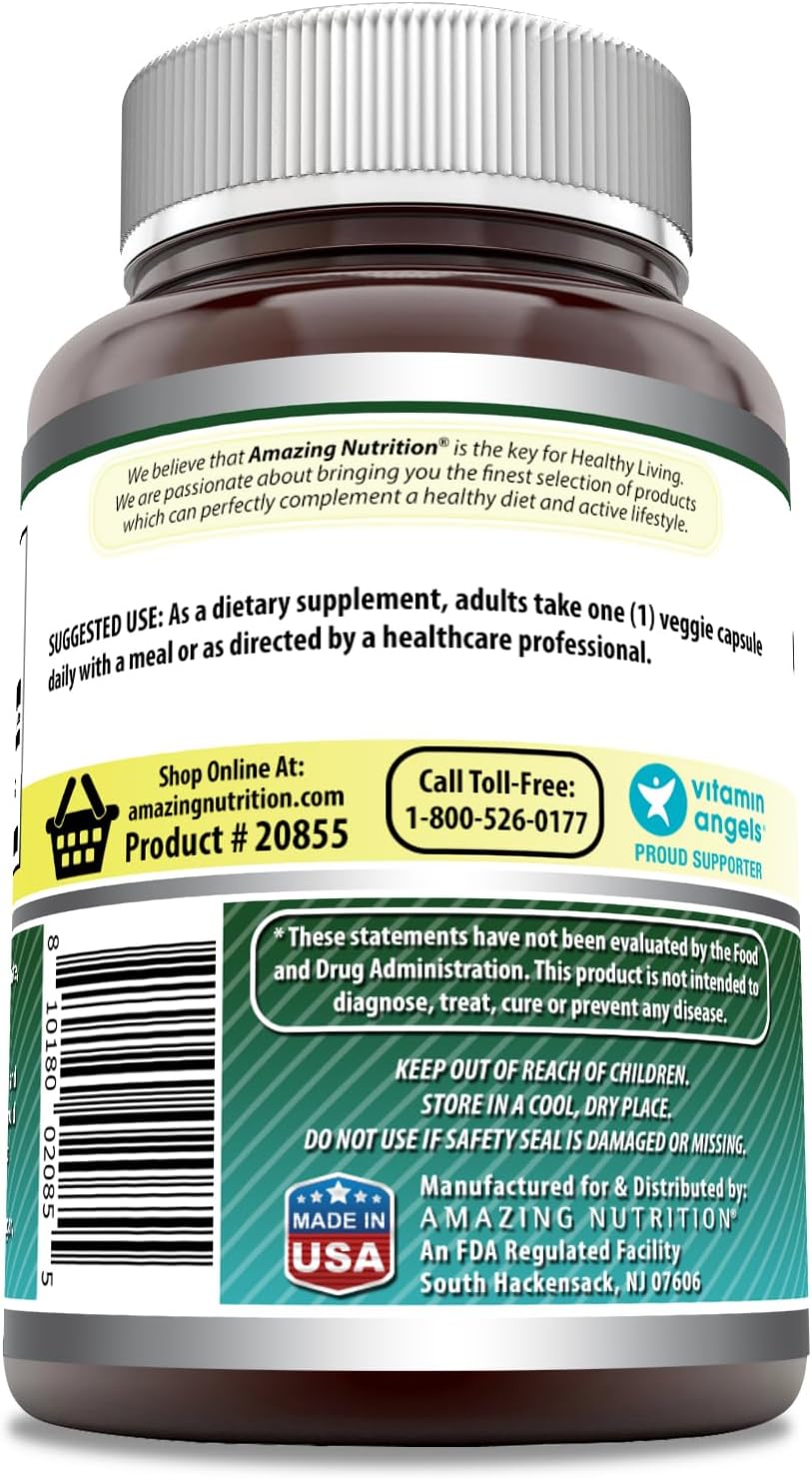 Amazing Formulas Biotin 10000 mcg Veggie Capsules | Vitamin B7 Supplement | Non-GMO | Gluten Free | Made in USA (200 Count | 3 Pack)