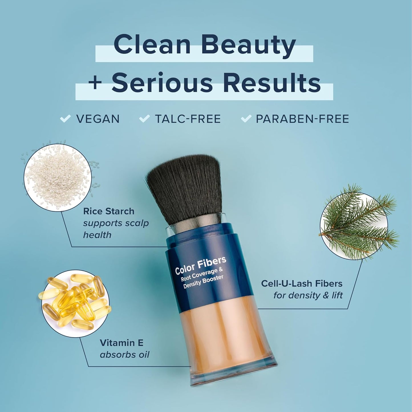 TRUHAIR Color Fibers Root Coverage & Density Booster | Quick-Apply Touch Up Hair Color | Natural Matching, Gray Hair Cover Up - 11 Colors Available (Blonde)