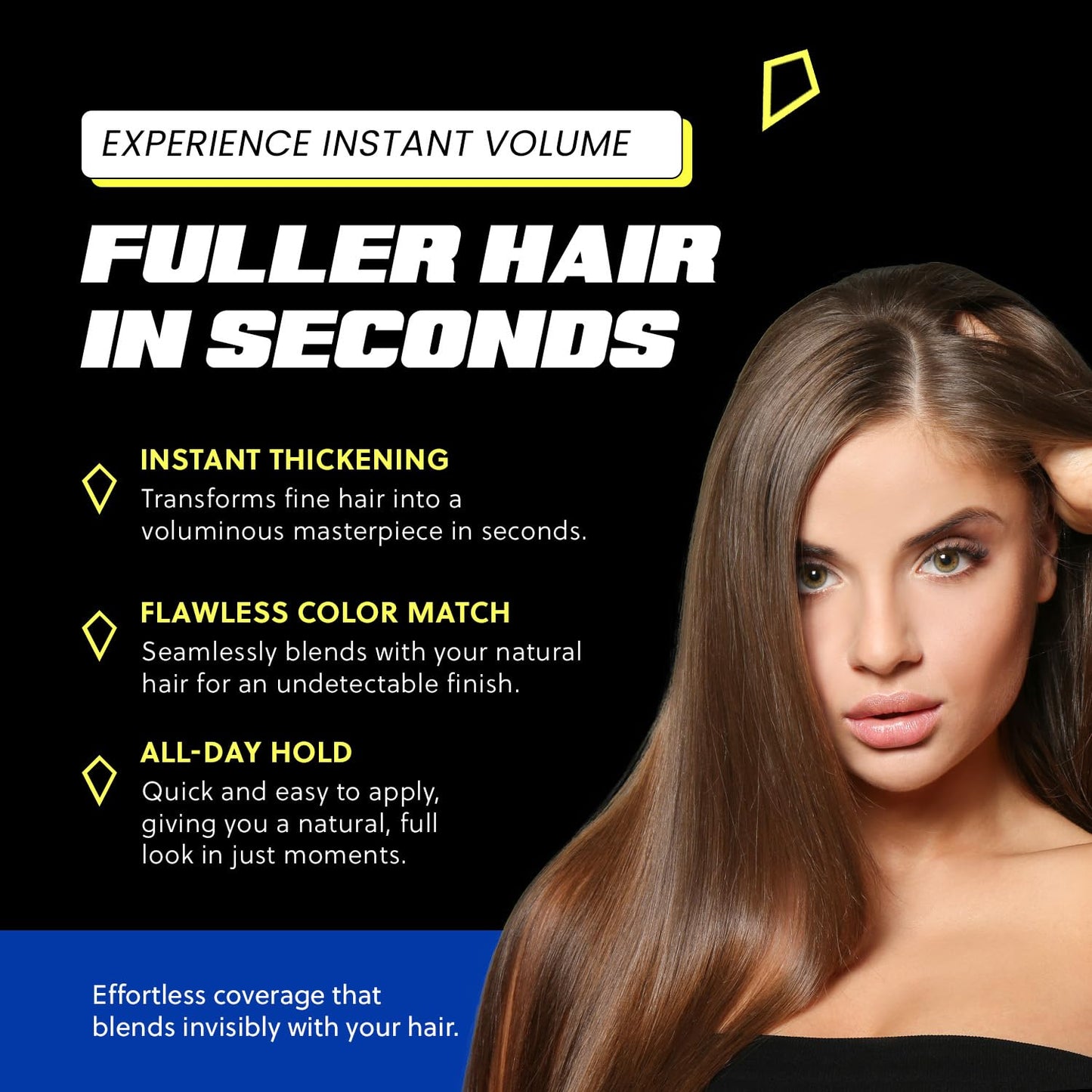 PrimeLook Hair Building Fibers, Luxurious Building Fibers for Thinning Hair, Superior Formula for Men & Women, Instant Volume, Matches Colors (27.5g, Light Blonde)