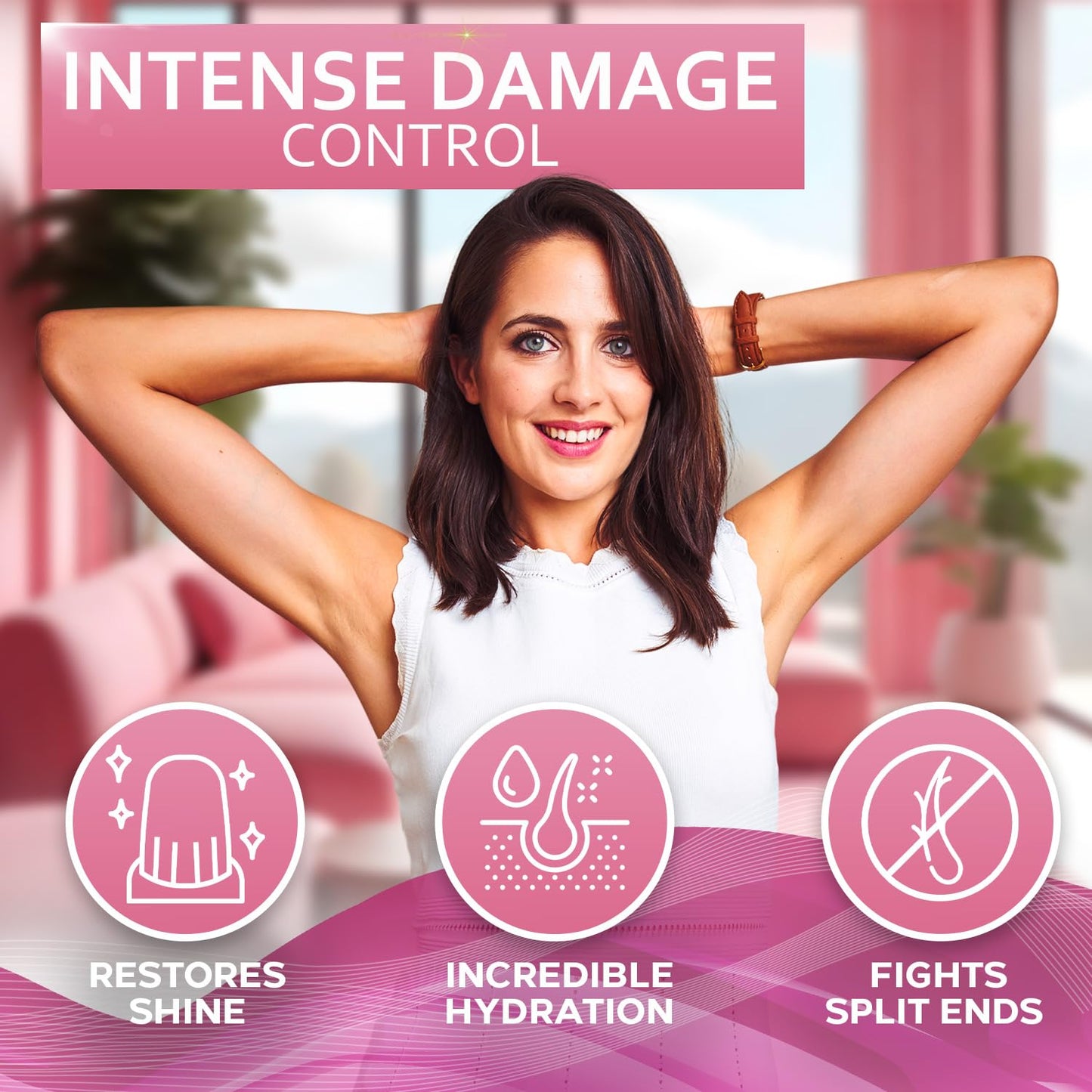 Rice Water Spray for Hair - With Rosemary, Biotin and Castor Oil - Tonic for Women and Men with Thinning Hair - Fermented Thickening Treatment to Fight Hair Fall - Daily Strengthening Leave In Formula