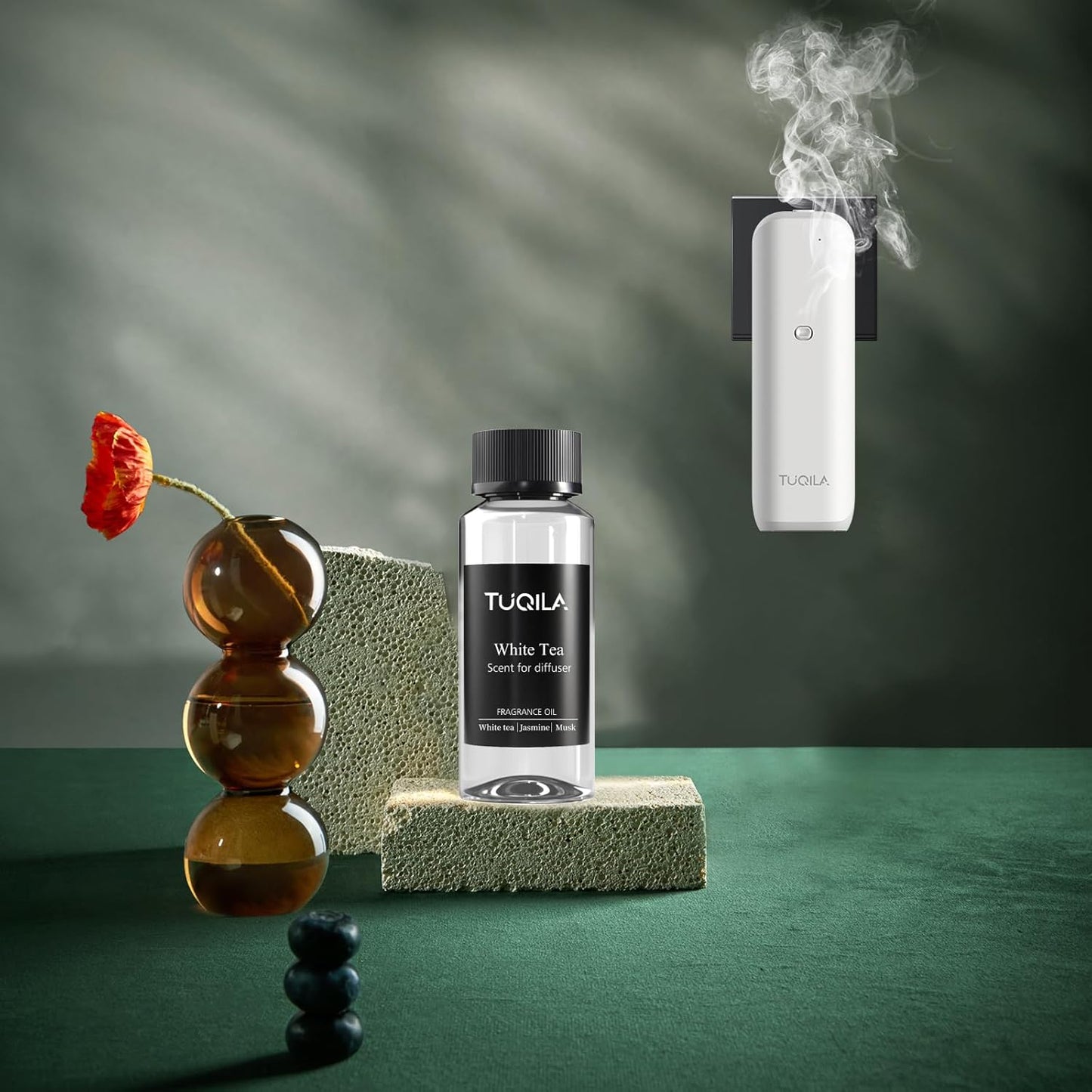 White Tea Essential Oil for Waterless Diffusers - 120ML Luxury Home & Car Air Freshener, Natural Aromatherapy Scent Refill for Office, Home, Car, Spa - Premium Aroma Scent Oils