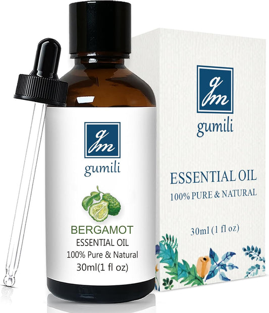 Bergamot Essential Oil 1 Oz - 100% Pure Bergamot Oil for Diffuser, Skin & Body - Natural Citrus Oil