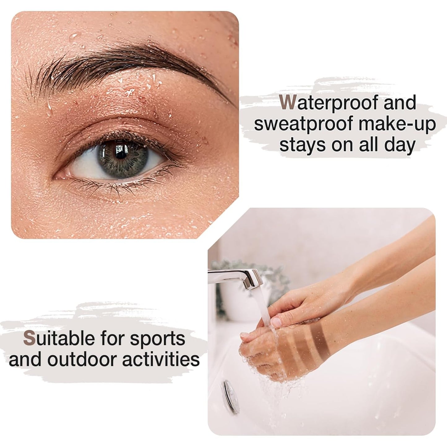 Eyebrow Powder Palette Set - 12 Colors, 5 Mascaras, 4 Stencils, Brush & Pencil, Volumizing Gel for Natural Brows