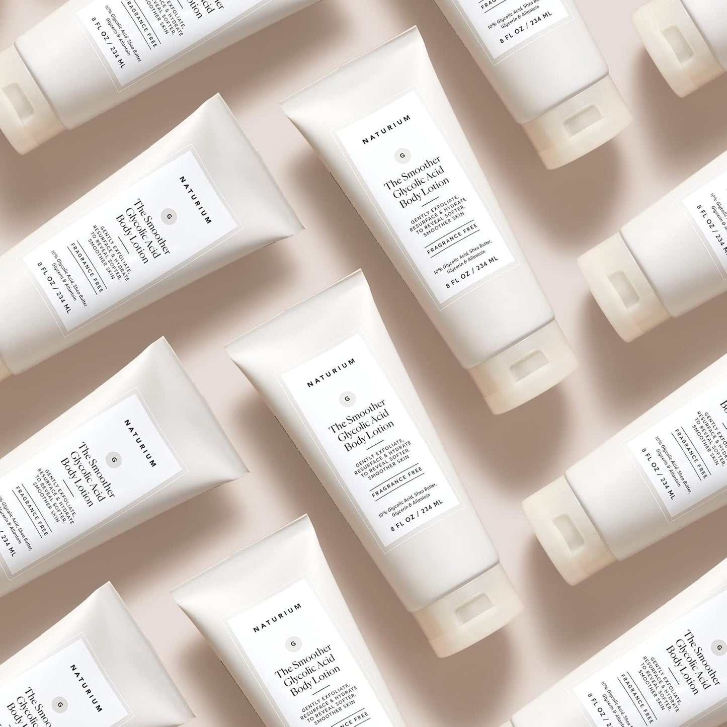 Naturium The Smoother Glycolic Acid Body Lotion, Resurfacing & Exfoliating Treatment, with 10% Glycolic Acid, 8 oz