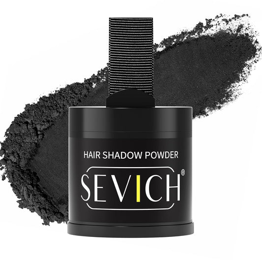 Sevich Hairline Powder 10g Large Capacity,Instantly Conceals Hair Loss,Root Touch up Powder,Hair Shadow Toppers for Women & Men Thinning Gray Hair,48H Makeup Lasting,1 Box = 2.5 Boxes,Black