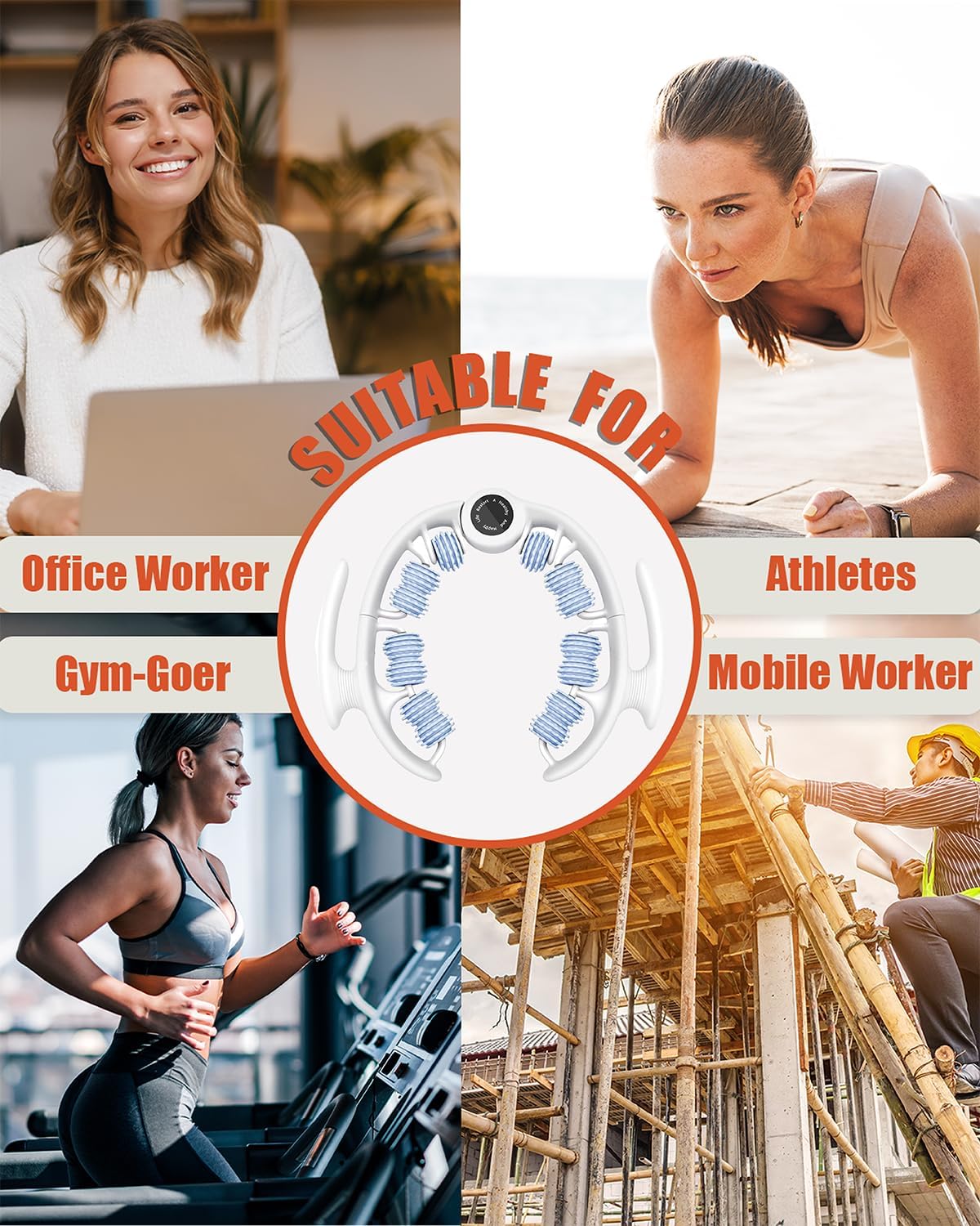 Anti Cellulite Roller & Lymphatic Drainage Massager | Fascia Blaster for Contoured & Smoother Skin | Tool for Sore Arms, Legs, Stomach & Buttocks (Blue)