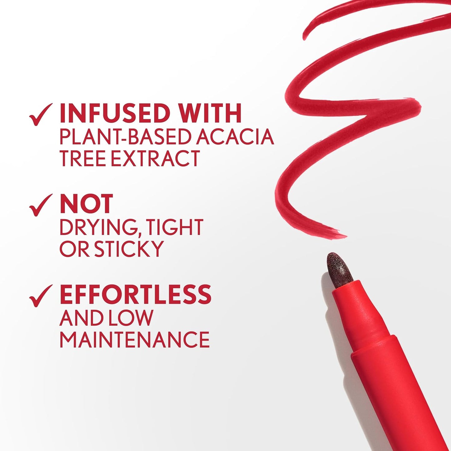 COVERGIRL Outlast, 40 Jazzberry, Lipstain, Smooth Application, Precise Pen-Like Tip, Transfer-Proof, Satin Stained Finish, Vegan Formula, 0.06oz