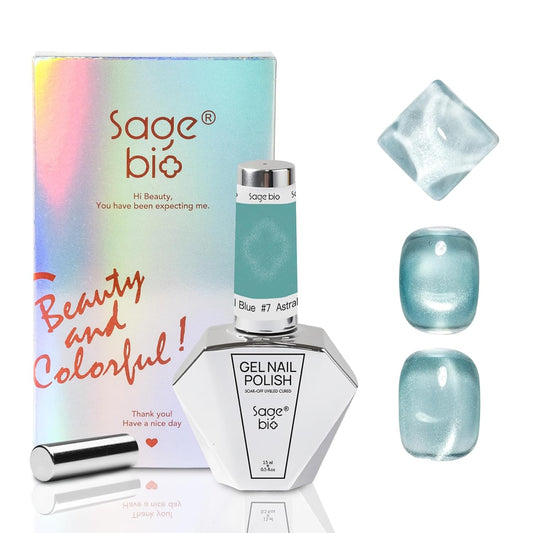 15ml Cat Eye Gel Nail Polish with Magnet Shimmer Glass Bead Effect 15