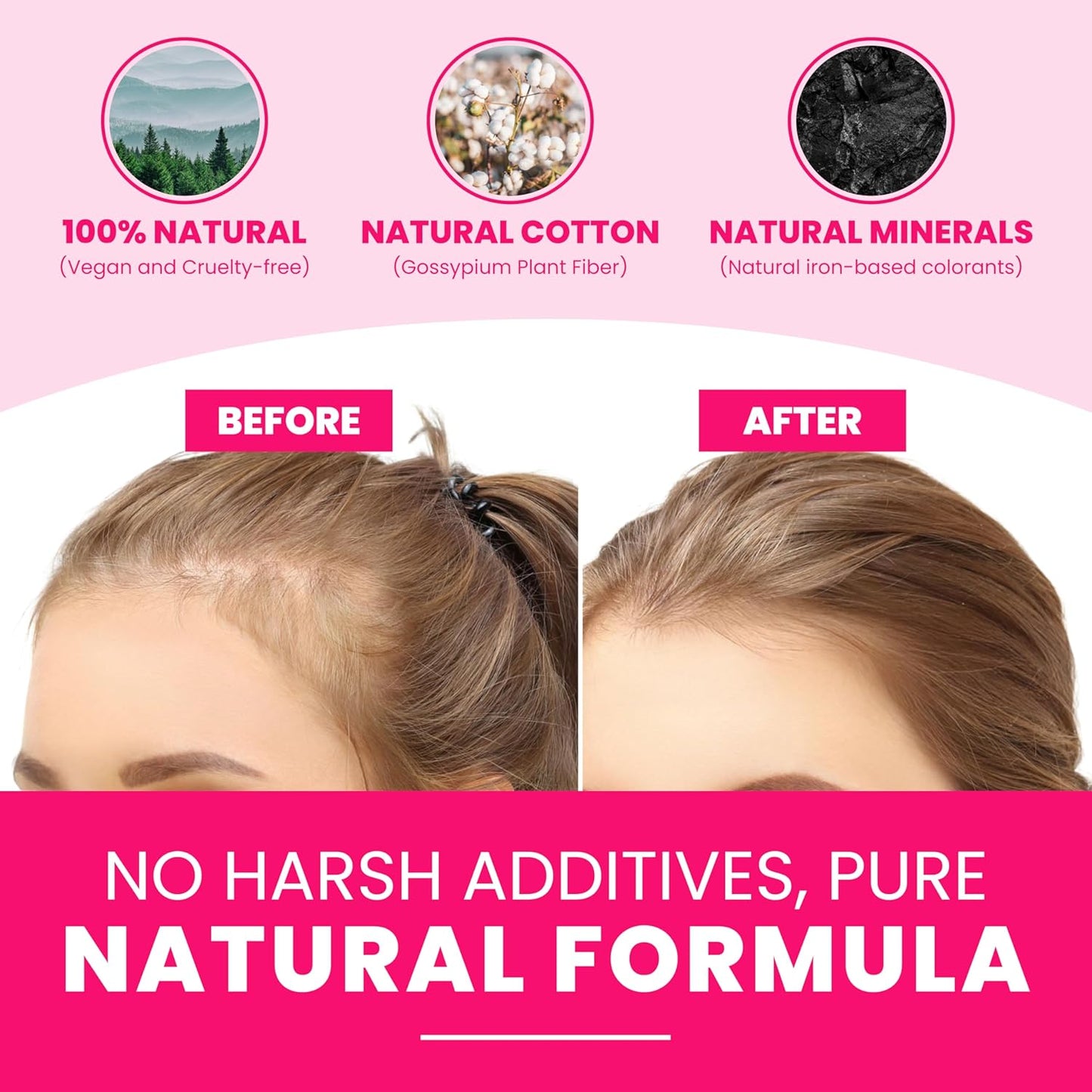 VELO Hair Building Fibers for Thinning Hair –MEDIUM BLONDE Hair Fibers for Men & Women – Covers Bald Spots, Hairline Powder, Hair Thickening Fibers – Hair Filler Powder for Fuller-Looking Hair – 30g