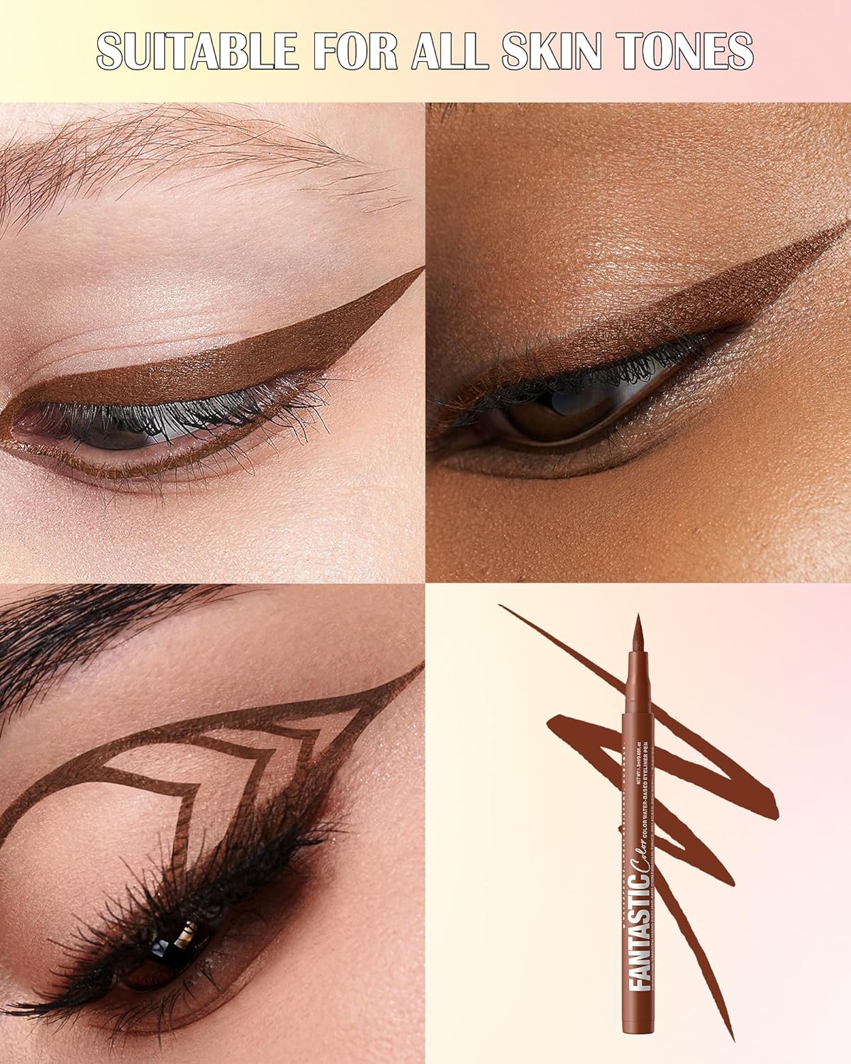 Purple Matte Liquid Eyeliner Pencil, Colorful High Pigmented Waterline Eye liner Waterproof Pen, Bright Colored Smudgeproof Long Lasting Eyeliner Pen Christmas Party Festival Makeup Gift for Women-07