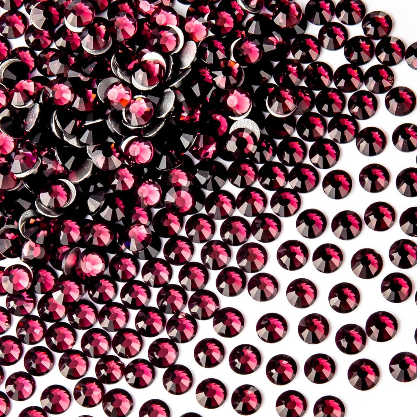 1440Pcs Amethyst Crystal Rhinestones,Glass Flatback Rhinestones Gemstones for Nail Face Makeup Art Crafts Clothes Decoration -(SS20,4.8mm,Amethyst)