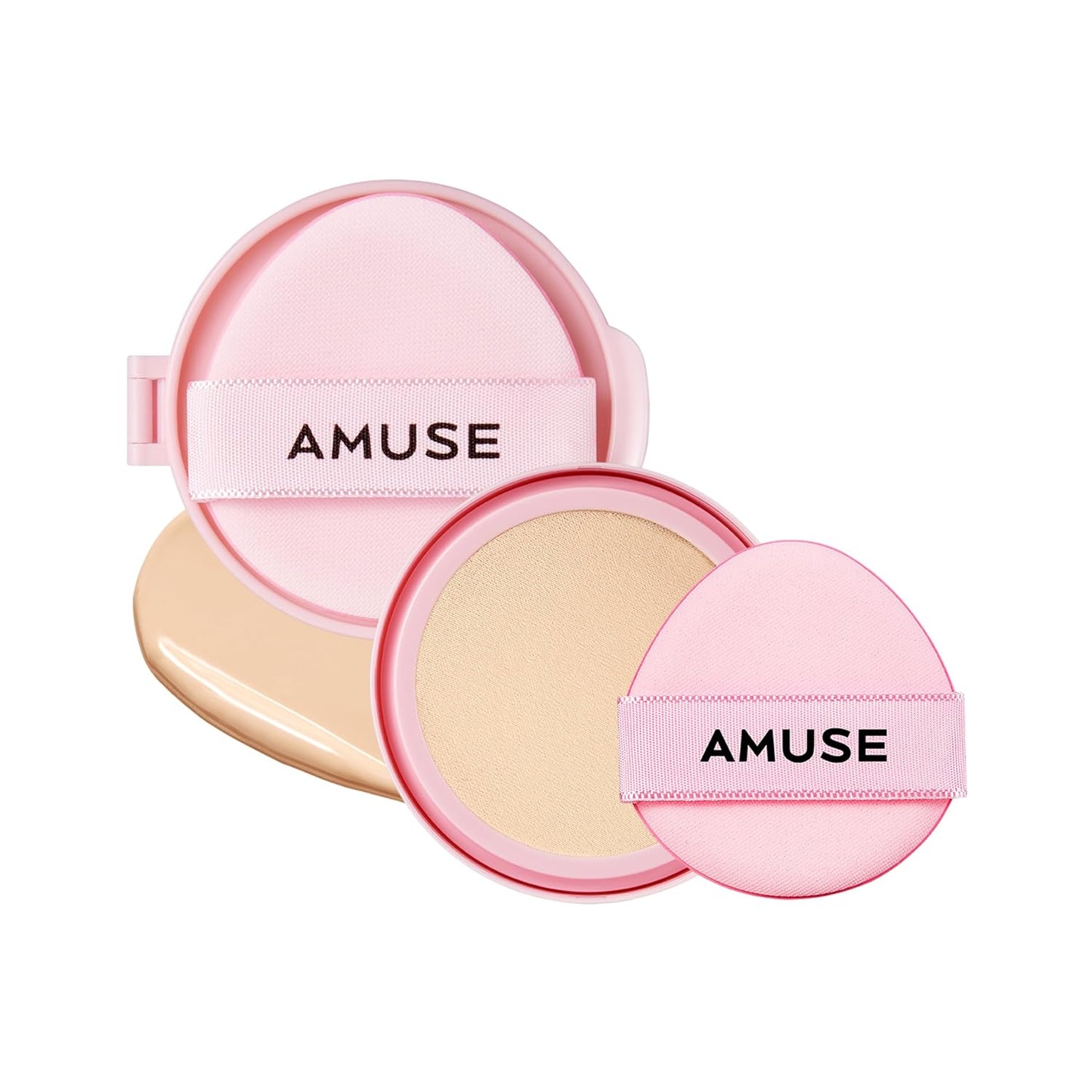 Amuse SEOUL DEW POWER VEGAN CUSHION [REFILL] | Dewy, glow, long-lasting, clean beauty, lightweight, natural look, foundation for sensitive skin, hydrating cushion ([REFILL] 1.5 NATURAL)
