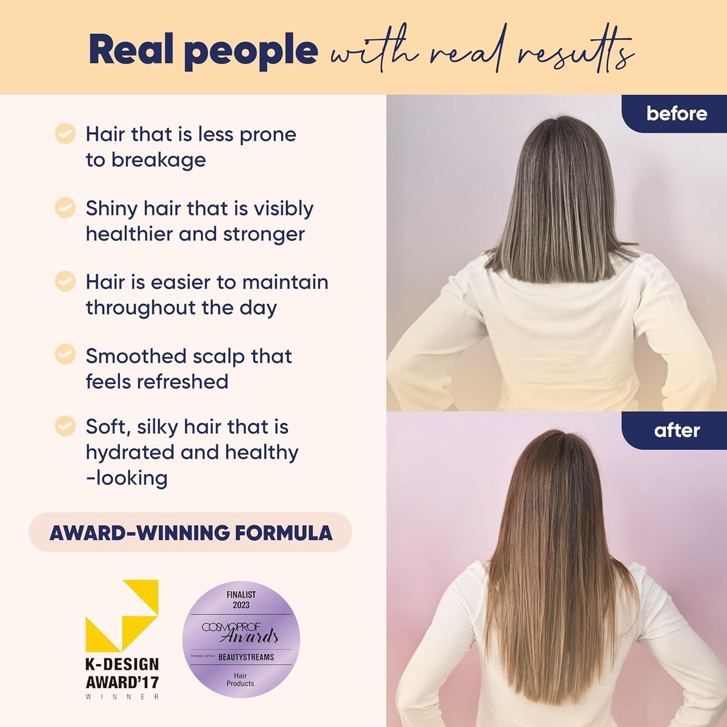 Moerie Volumizing Shampoo and Conditioner for Hair Loss - Thickening Products with Ingredients of Natural Origin - Over 100 Active Ingredients for Thick, Long, Luscious Hair, Double Set