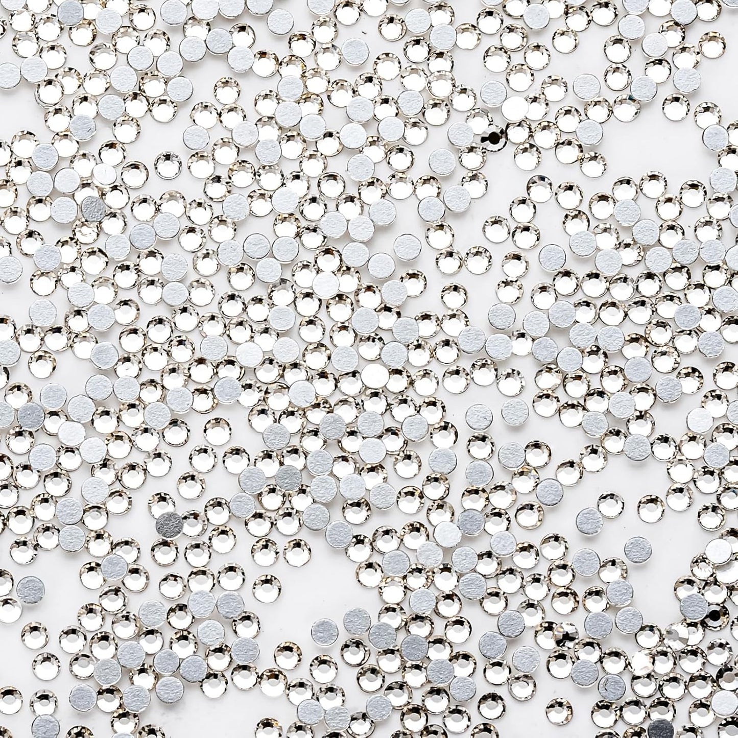 3000Pcs White Crystal Rhinestones,Glass Flatback Rhinestones Mini Gemstones for Nail Face Makeup Art Crafts Clothes Decoration -(SS10,2.8mm,White)