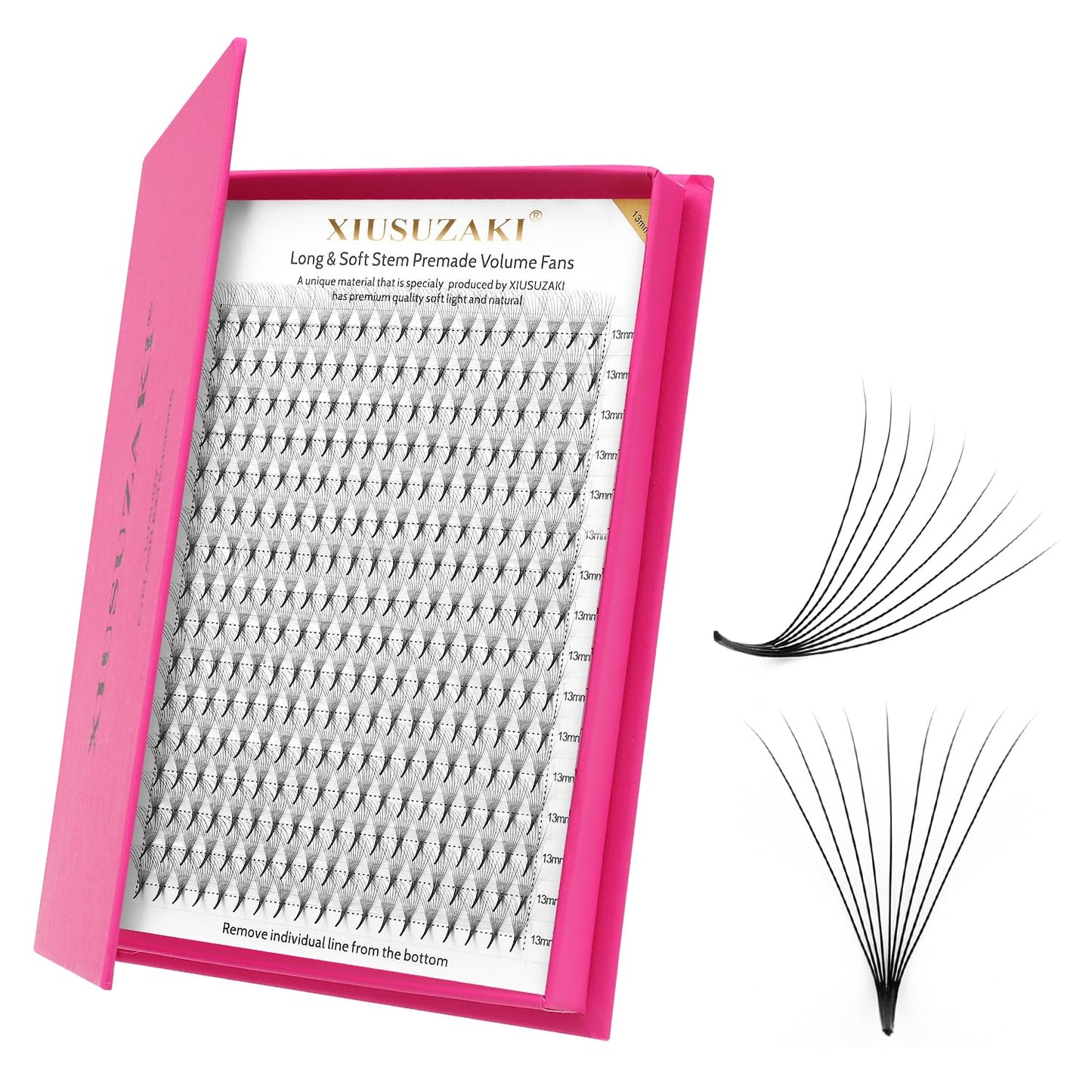 Premade Fans Eyelash Extensions 9D Volume Lash Extensions 0.07 Thickness Eyelash Extension C Curl Premade Lash Fans Mix 9-16mm Fluffy Soft Handmade Lash Fan Eyelashes(9D-0.07-C,9-16mm)