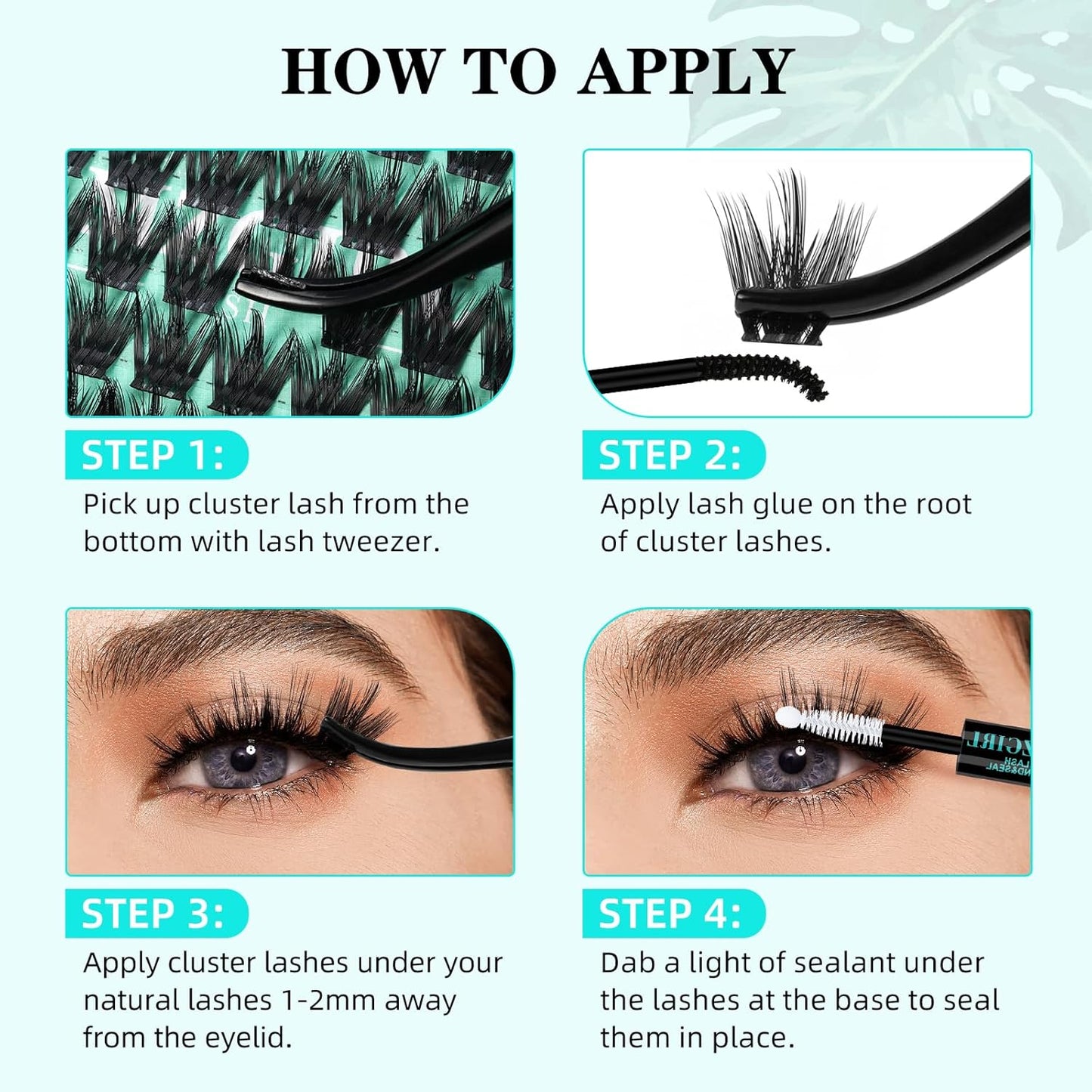 Lash Clusters Wet Look 168Pcs Eyelash Cluster Ultra-Thin Lash Band Eyelashes Extensions Spiky Anime Wide Span Lashes(Orchid,D-10mm)