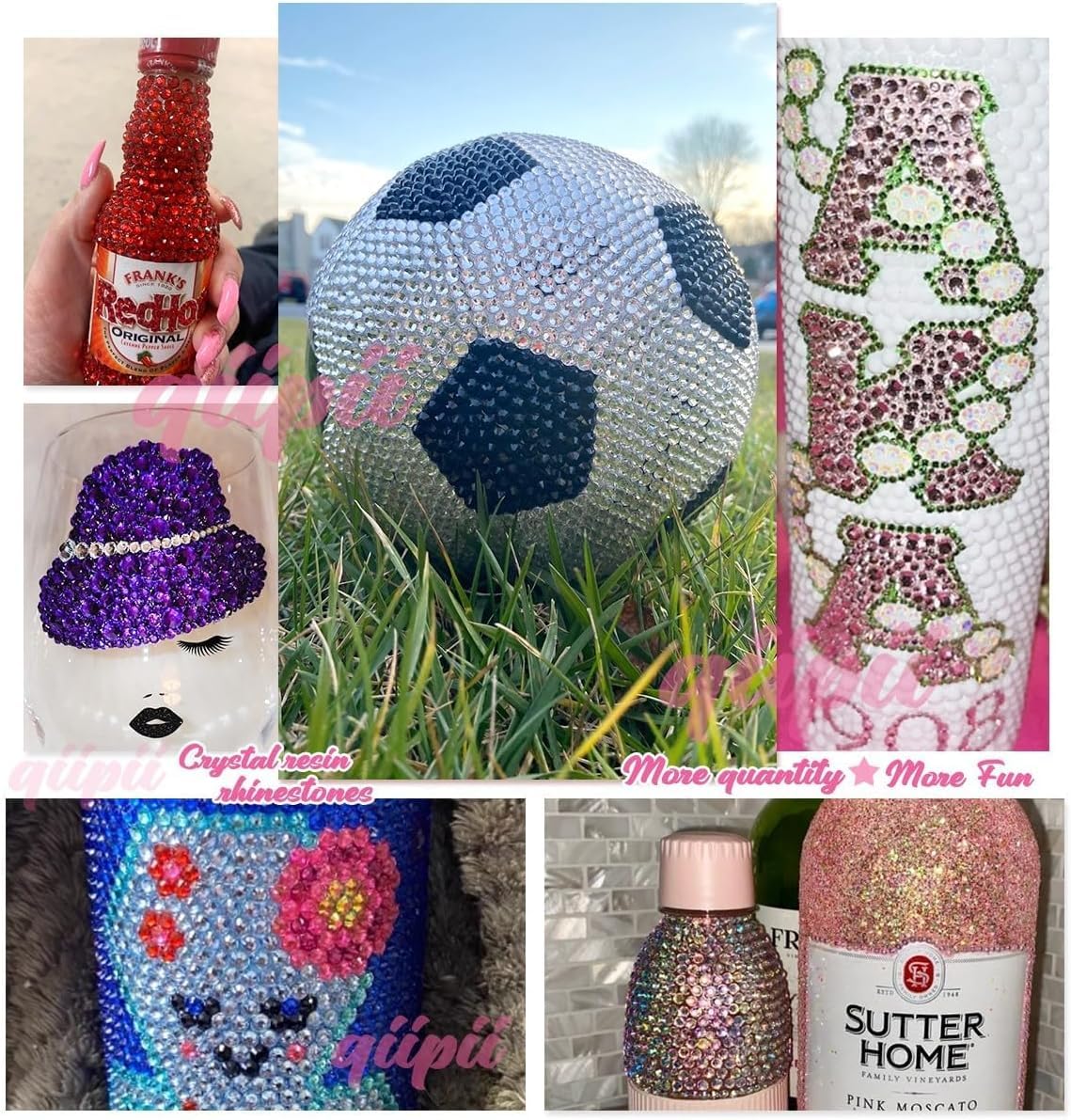 16000PCS Mystique Purple Crystal Resin Rhinestones for Crafting Dark Purple Flatback Stones 3mm 4mm 5mm Diamonds Crystals Gems for Nails Face Eyes Makeup Tumblers Bottles Crafts Clothes Shoes