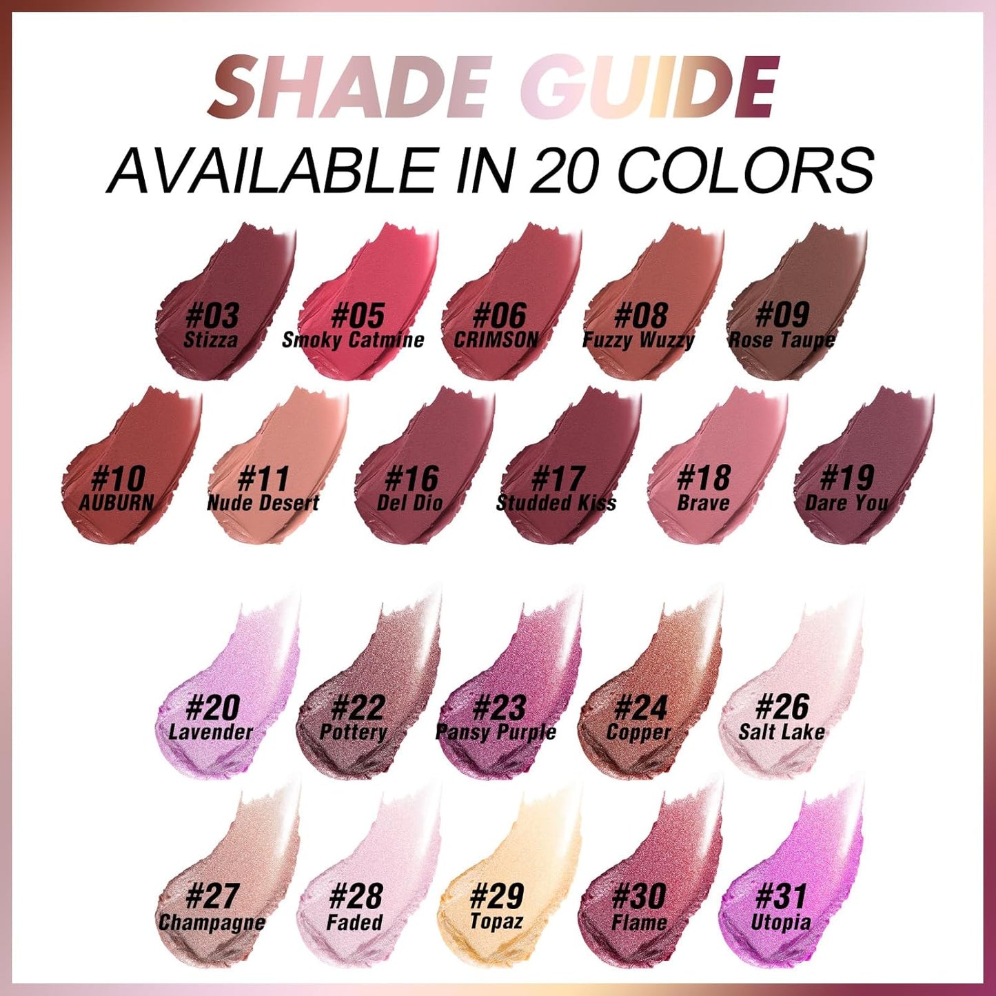 FOCALLURE Ultra Chic Matte Lipstick,Rich Vitamin E Lip Crayon,Lightweight Matte Color without Drying or Fading,Long Lasting Waterproof Lips Makeup,DEL RIO