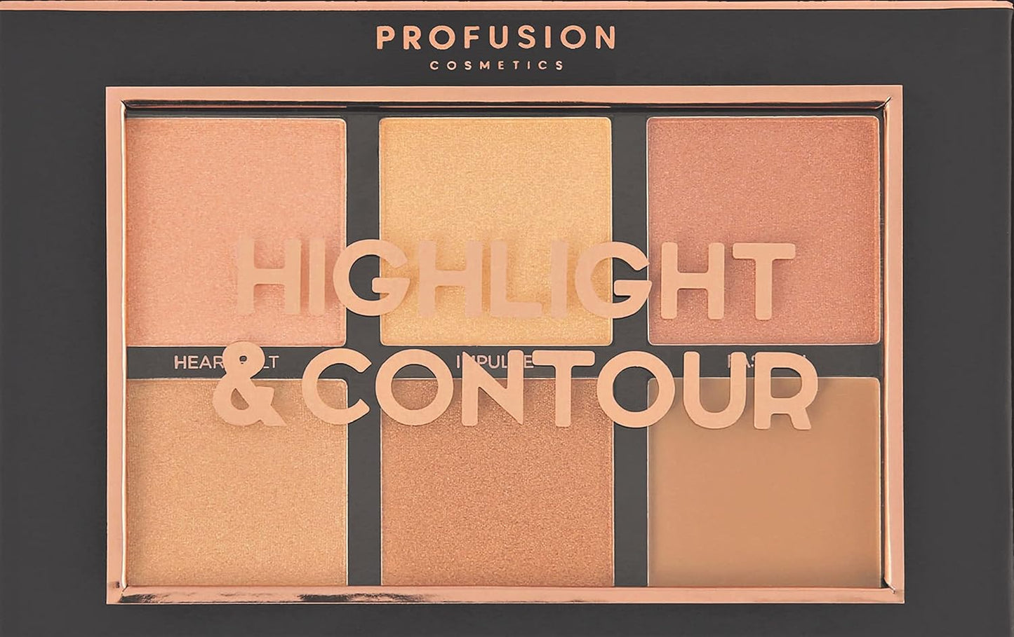 Profusion Cosmetics - Studio Icon Collection Highlight & Contour 6 Colour Palette