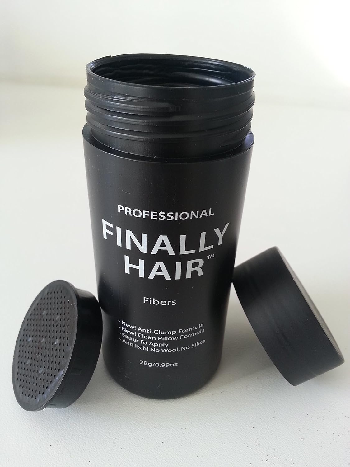 Hair Building Fibers 200 Grams 7 Oz. With Bottle By Finally Hair 50g*4 (Light Salt and Pepper (light brown & grey special formula))