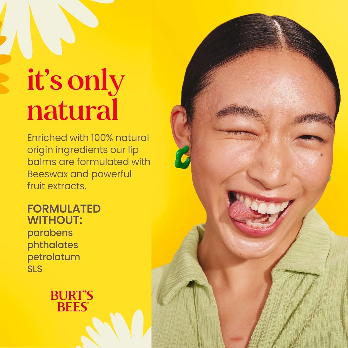 Burt's Bees Lip Balm - Beeswax, Cucumber Mint, Coconut & Pear, and Vanilla Bean Pack, With Responsibly Sourced Beeswax, Tint-Free, Natural Origin Lip Treatment, 4 Tubes, 0.15 oz.