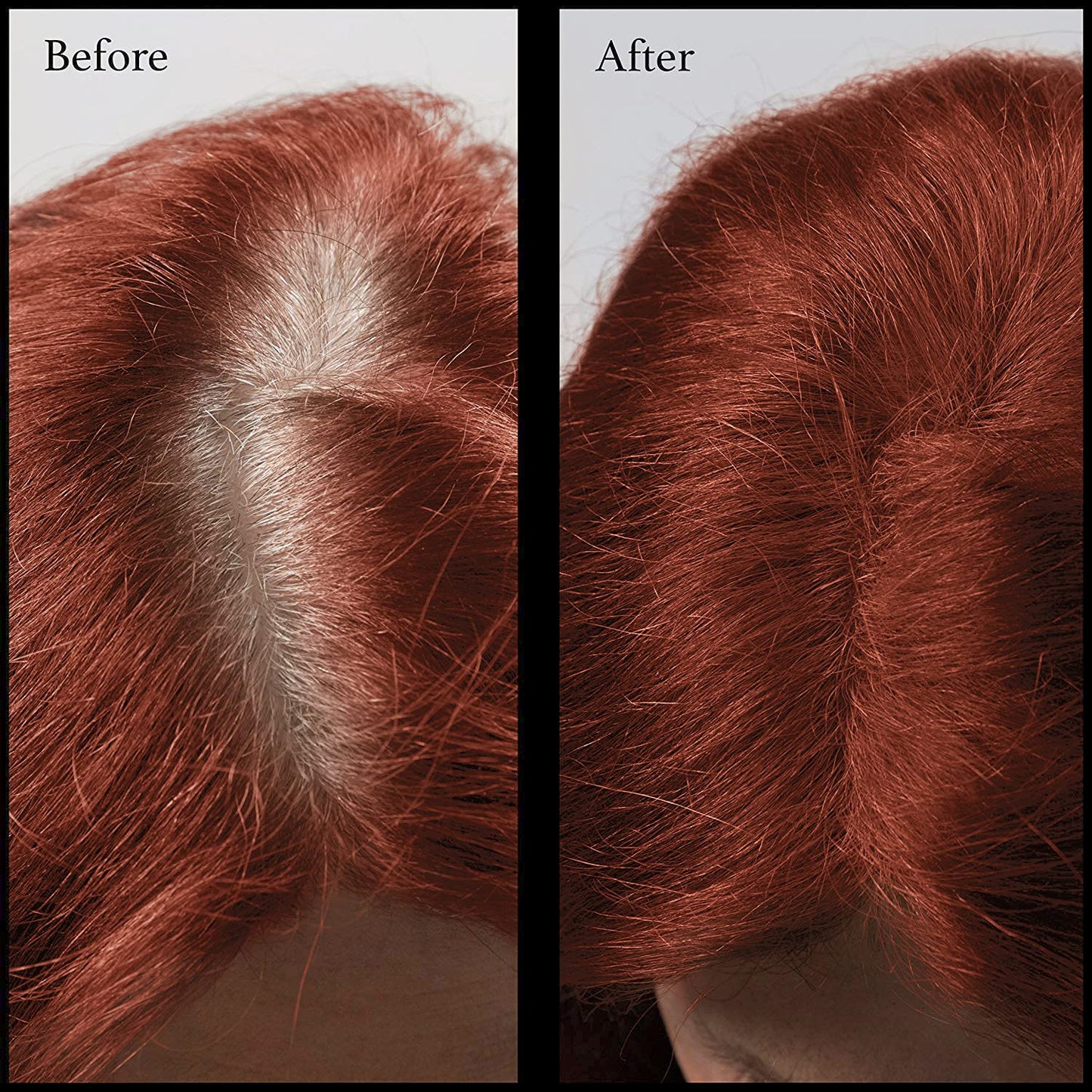 Hair Root Touch Up Powder - Brick Red - 11 True-to-Nature Root Concealer Shades - Longer-Lasting, Zero Fragrance, Talc or Parabens - With Brush