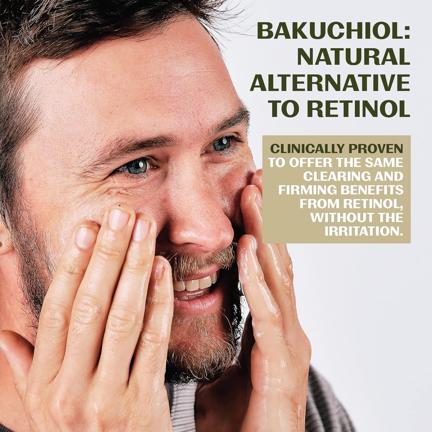 Thrive Natural Care Natural Bakuchiol Serum for Face - Healthier Retinol Alternative includes Hyaluronic Acid - Collagen Boosting Face Serum for Brighter, Firmer Skin - Vegan, Made in USA