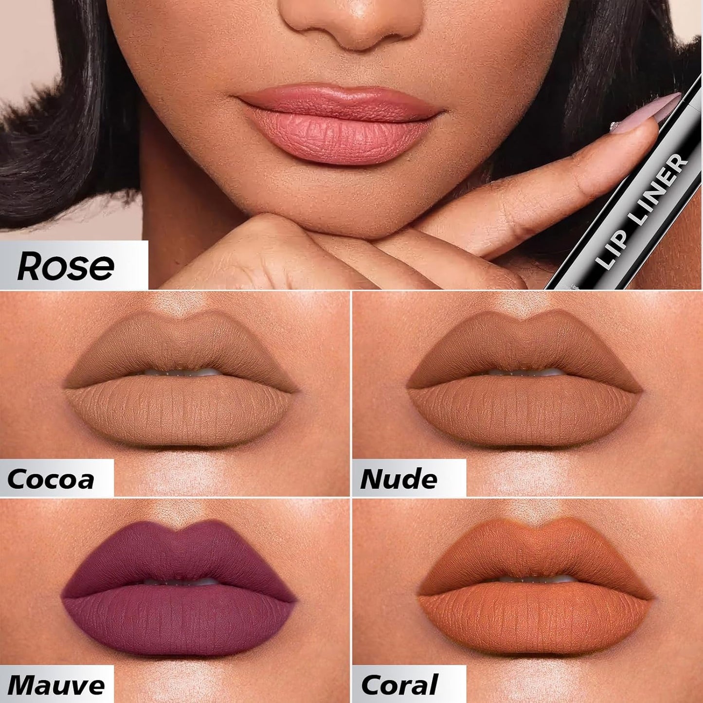 Lip Stain Peel Off - Waterproof Comfortable Vivid Color Peel Lip Liner Non-Stick Cup, Lip Tattoo Peel Off for Beauty & Charming Lip Makeup with All-Day | Vegan and Cruelty Free (#05 Mauve)