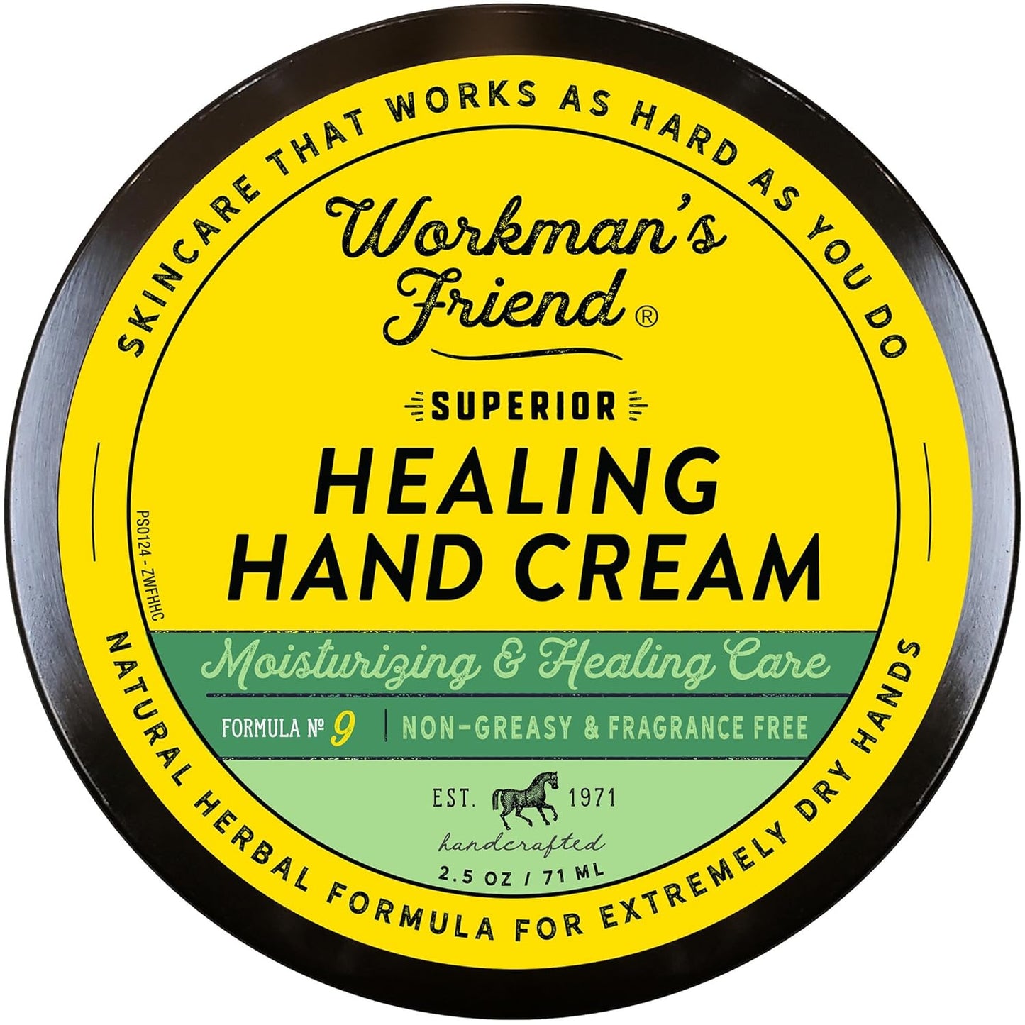 WORKMAN'S FRIEND Superior Healing Hand Cream - Intense Moisturizer - Heals Extremely Dry & Cracked Skin - 2.5 ounce