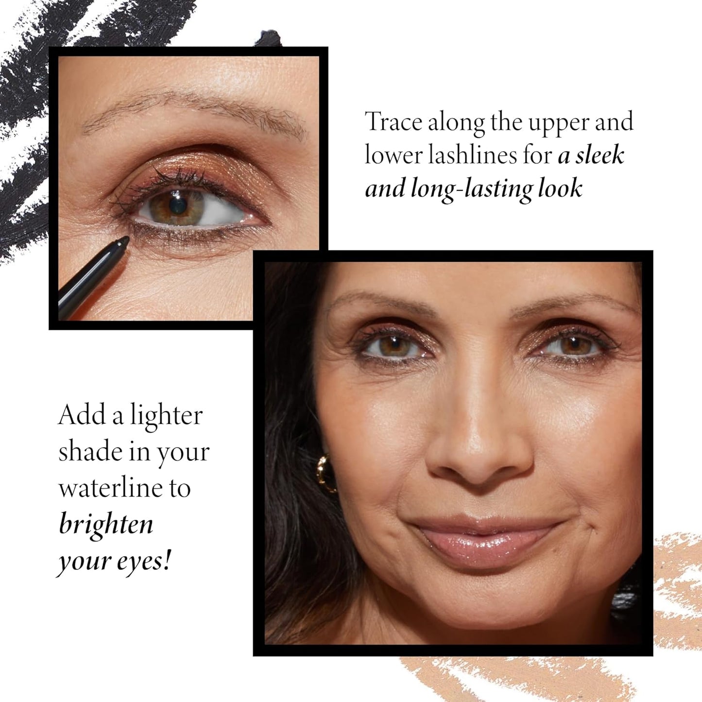 LAURA GELLER NEW YORK INKcredible Gel Eyeliner - Deep Purple - Waterproof Smudge-proof Eyeliner Pencil - Built in Sharpener