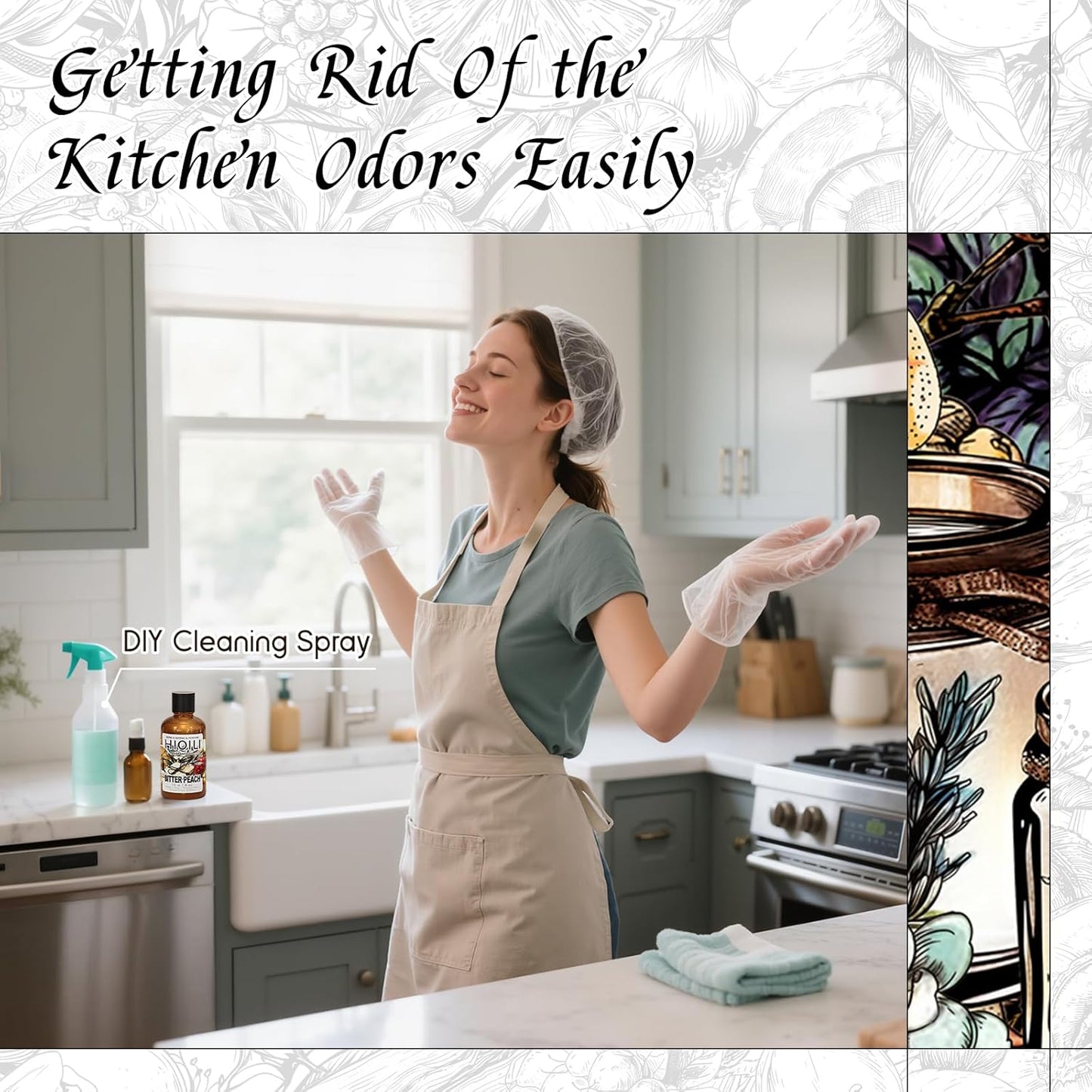 HIQILI Bitter Peach Fragrance Oil - for Candle, Soap & Sachets Bag Making, Inspired by T-F.rd Bitter-P.ch, for Home Diffuser, Add to Air Fresheners Spray - 1 Fl Oz