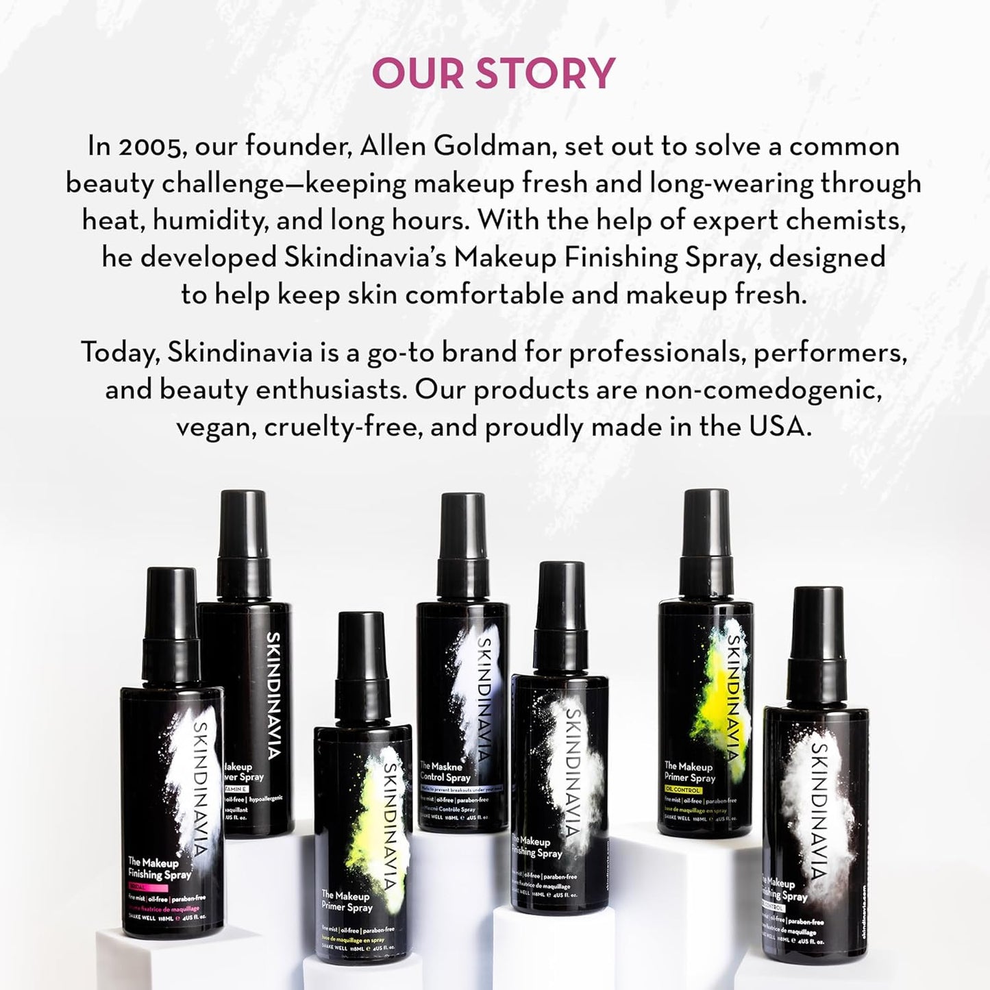 Skindinavia The Makeup Finishing Spray, Bridal Makeup Setting Spray, All-Day Wear, Long-Lasting Up to 16+ Hours, Heat-Resistant & Waterproof, Wedding Day, Bridal Shower Gift, 4.0 Oz